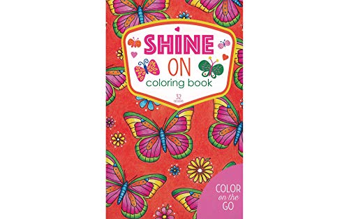 Leisure Arts Color/Go Shine On Adult Coloring Book - Stress Relief & Creative Art Therapy for Relaxation, Mindfulness & Home Decor