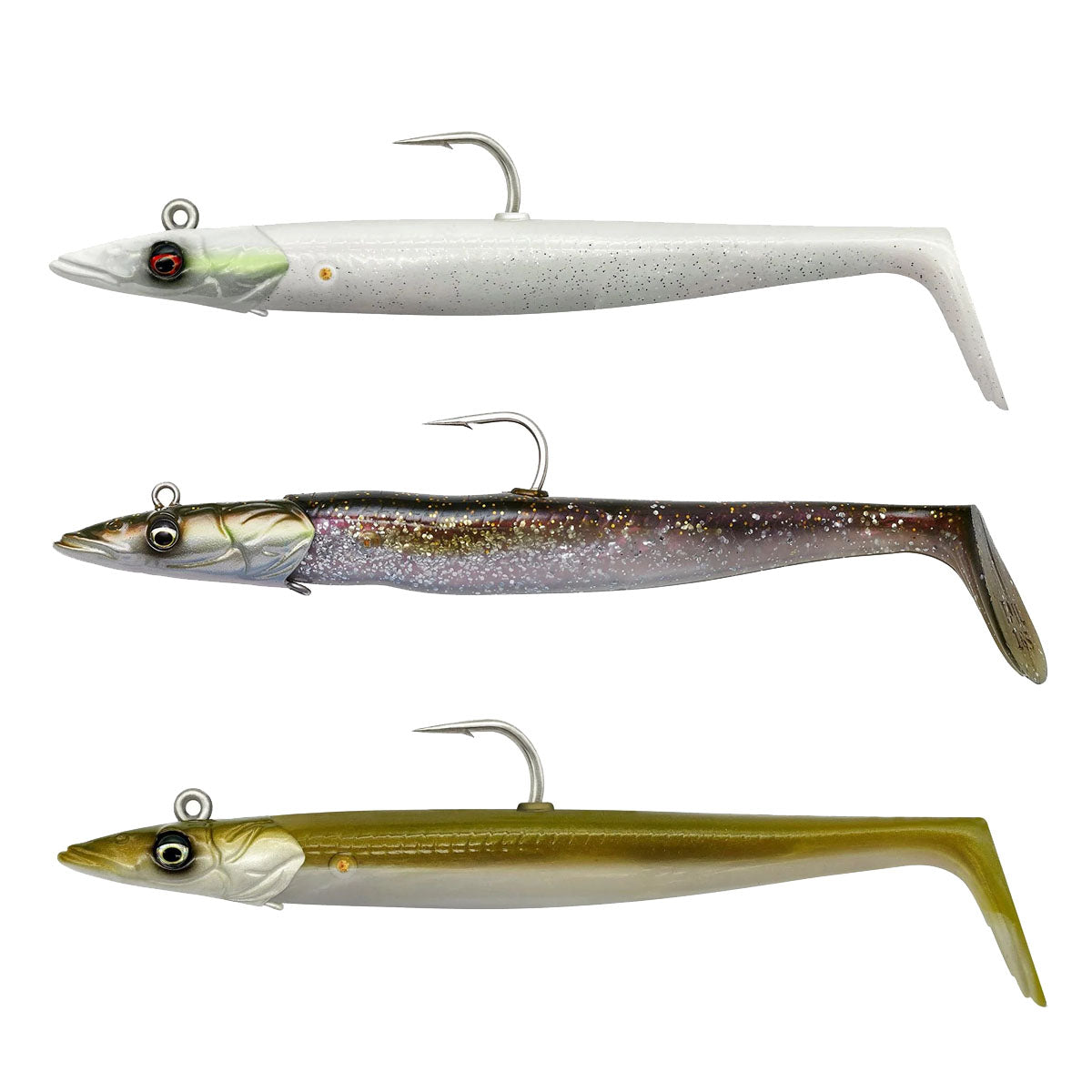 Savage Gear Sandeel V2 Fishing Lure - Premium Saltwater & Freshwater Bait for Trout, Bass, and Pike - Perfect for Surfcasting and Kayak Fishing
