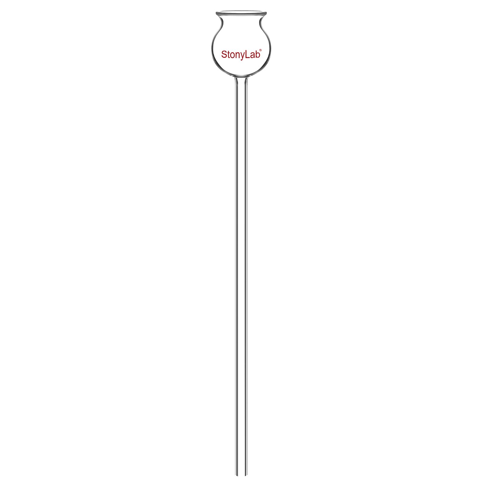 Premium Heavy Wall Borosilicate Glass Thistle Funnel - 250mm Long Stem Laboratory Funnel for Chemical Filtering, Distillation & Scientific Experiments | Ideal for Chemistry Labs, Research Facilities & Home Science Projects