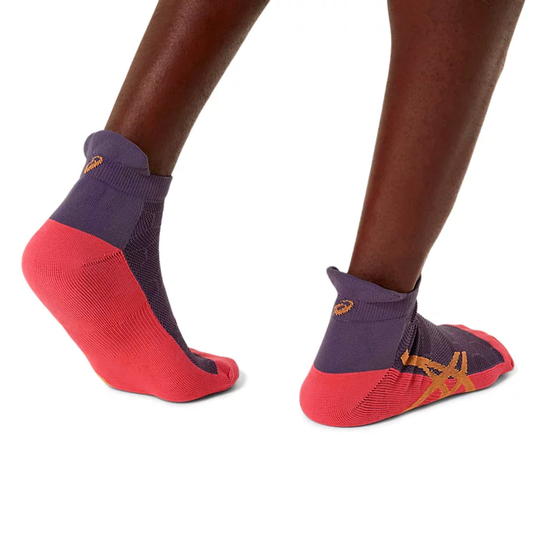 Asics Cushion Single Tab 1 Pack Athletic Socks - Greyish Purple/Mojave - Running, Gym & Everyday Comfort Socks for Men & Women