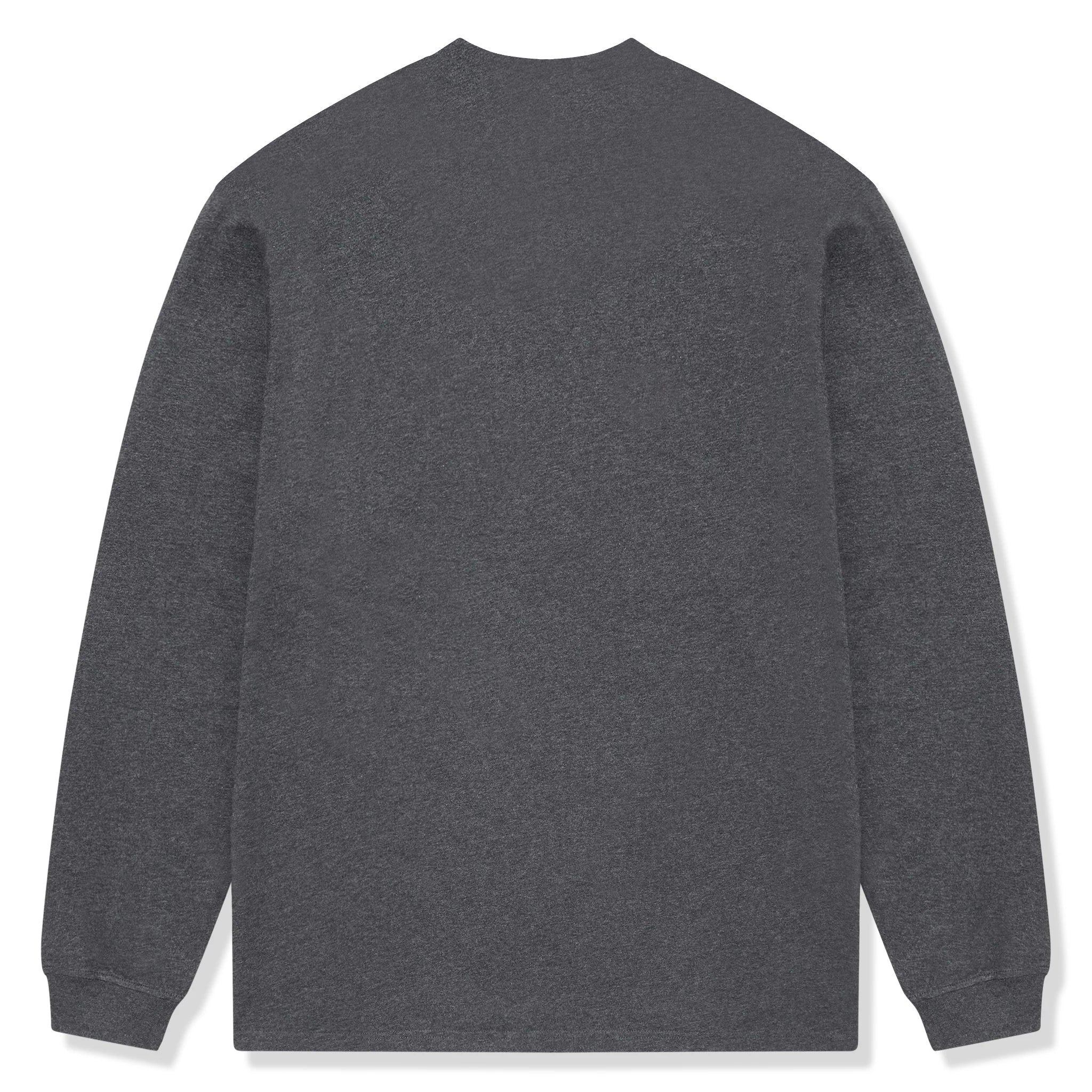 Supreme Small Box Logo Long Sleeve Charcoal T-Shirt - Men's Streetwear Fashion for Casual Wear & Urban Style