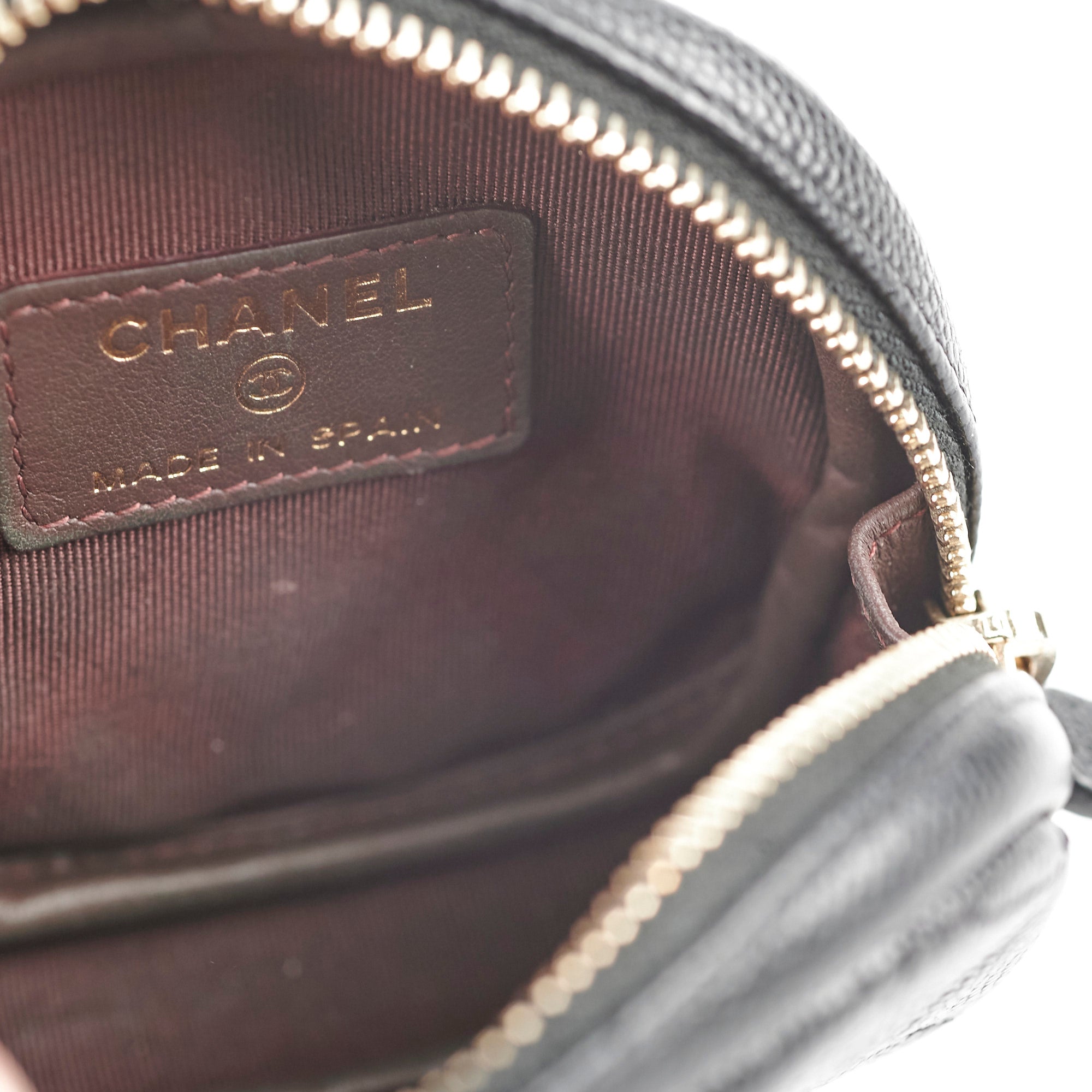 Chanel Caviar Leather Round Coin Purse - Black Luxury Wallet for Women | Perfect for Parties, Travel & Everyday Use
