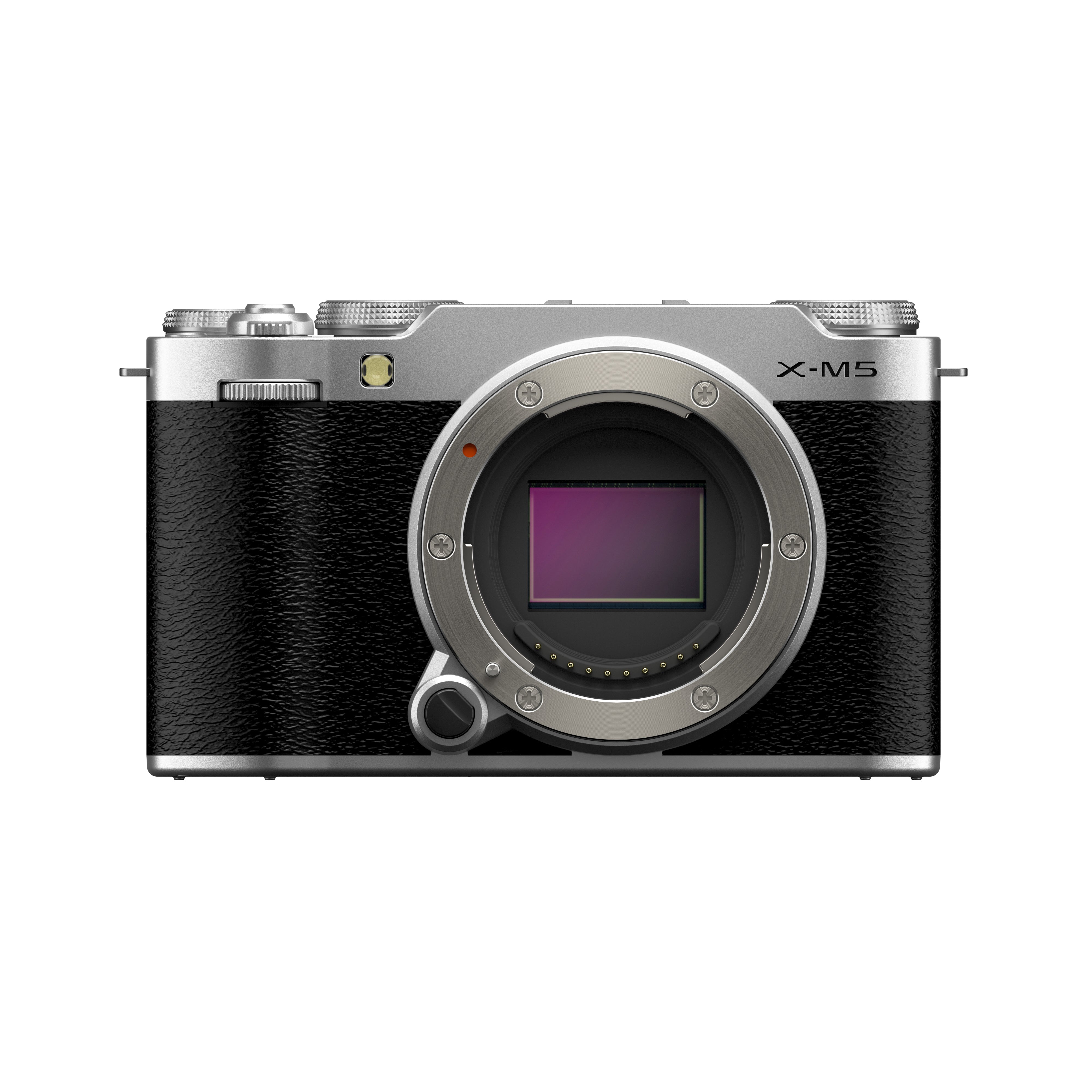 FUJIFILM X-M5 Mirrorless Digital Camera with 24.2MP APS-C Sensor - Silver | Compact & Lightweight for Travel, Street Photography & Vlogging