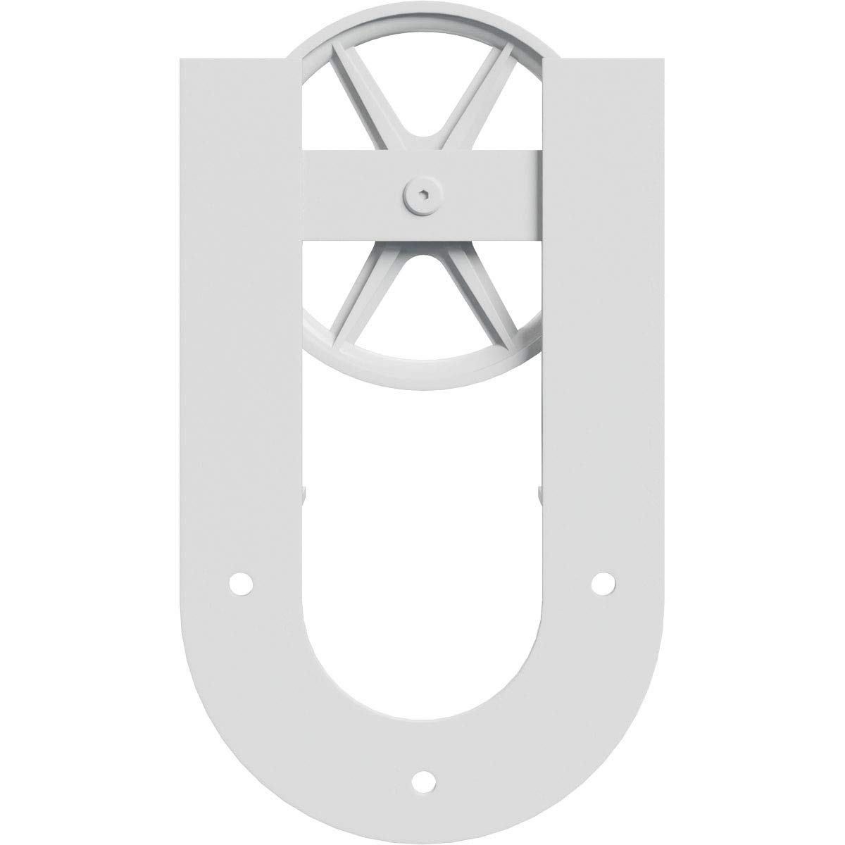 Premium Wagon Wheel Horseshoe Roller Hanger for Barn Doors - 1 3/4