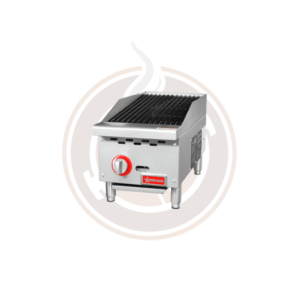 Omcan Radiant Gas Charbroiler - Commercial Restaurant Grill for Steak, Burgers & Seafood (Models 47376, 47377, 47378) - Perfect for Diners, Food Trucks & Catering Businesses