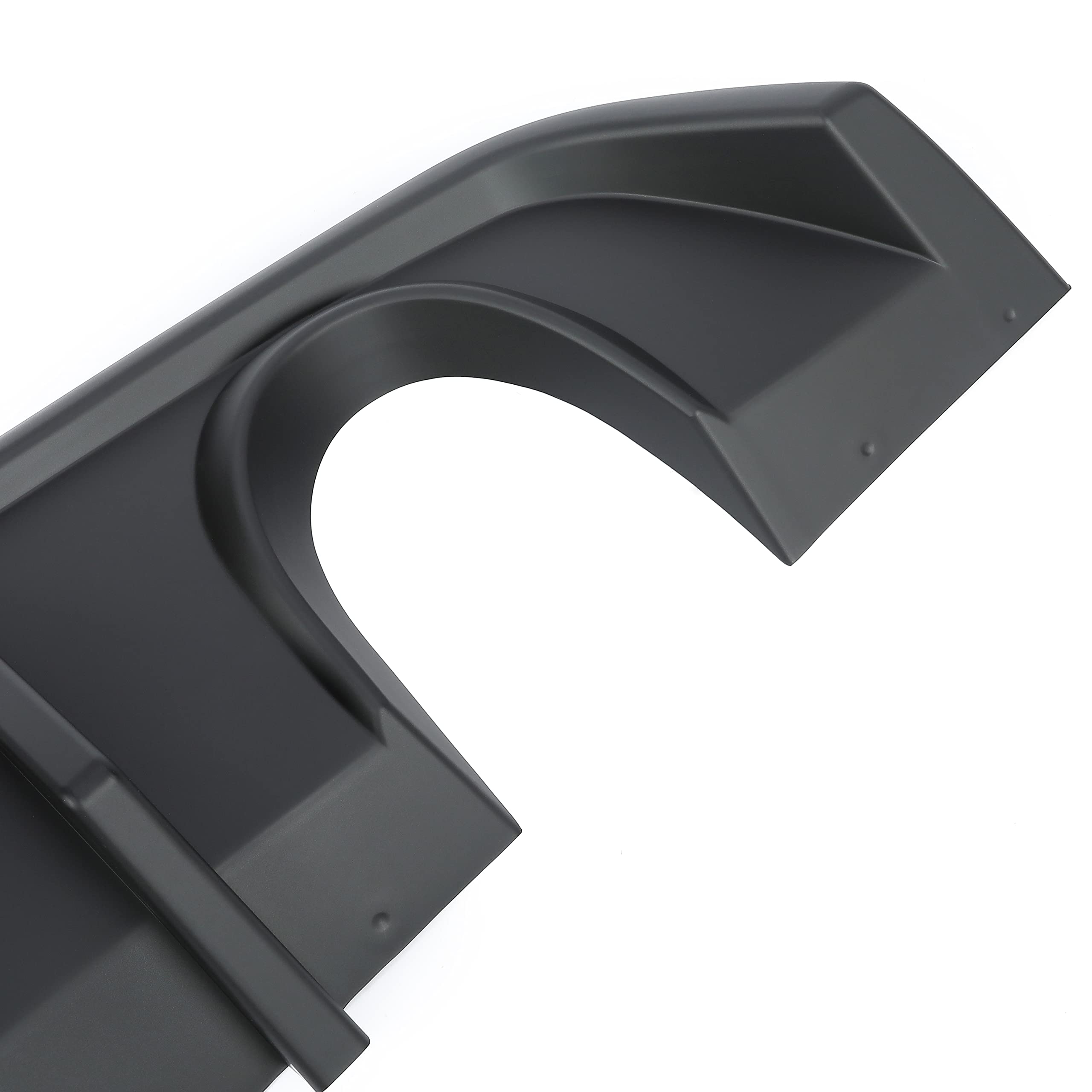 HECASA Matte Black Rear Diffuser for 2012-2014 Dodge Charger SRT8 | V2 Style Rear Bumper Lip Splitter Valance | Enhances Aerodynamics & Sporty Look | Perfect for Car Upgrades & Racing Enthusiasts