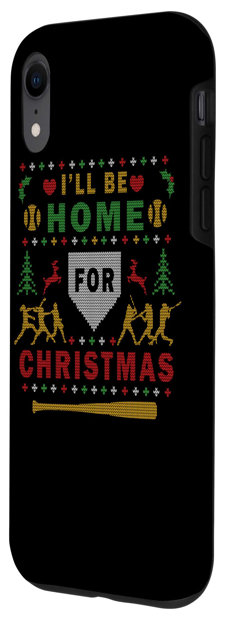 iPhone XR Case - Softball Ugly Christmas Sweater Design - Perfect for Holiday Parties & Family Gatherings