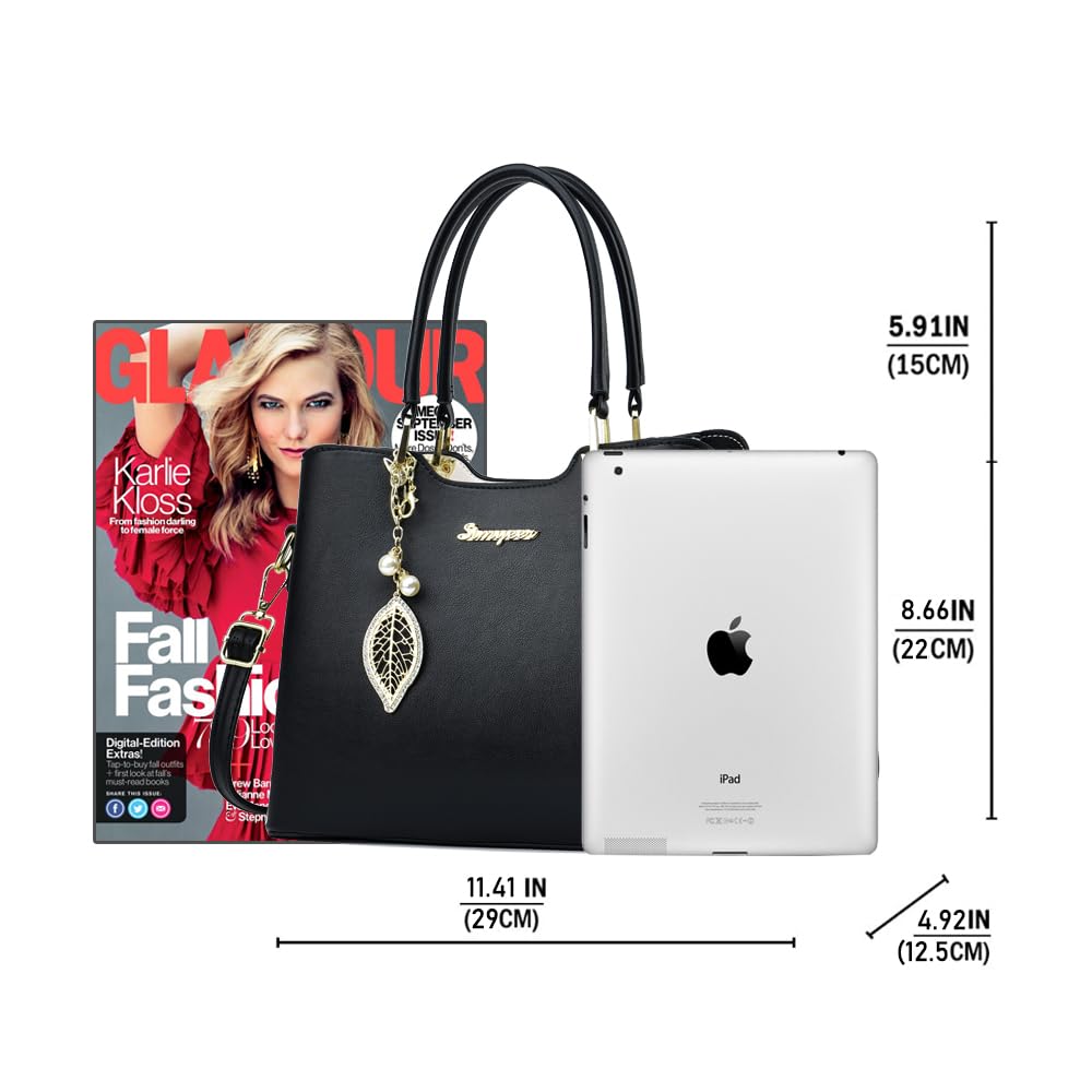 Stylish Women's PU Leather Satchel Purses & Handbags - Tote, Top Handle, Shoulder & Crossbody Bags for Work, Travel & Everyday Use
