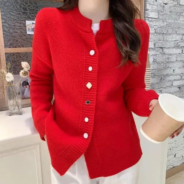 Cozy Winter Cardigan Sweaters for Women - Soft Knit Wrap Sweater with Pockets - Perfect for Layering, Office Wear & Casual Outfits