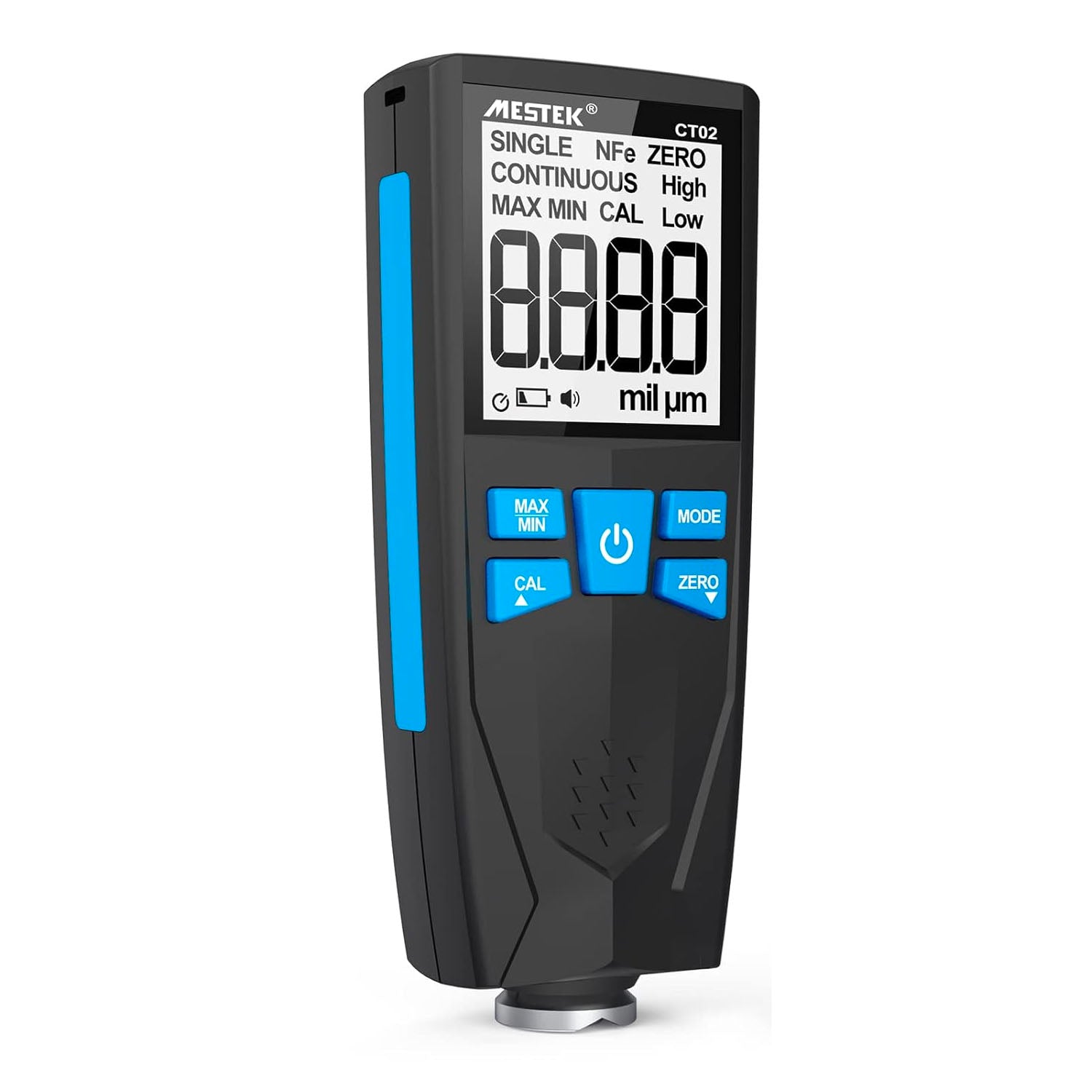 Digital Coating Thickness Gauge - Non-Destructive Paint & Powder Coating Measurement Tool for Automotive, Metal & Wood Surfaces | Perfect for Quality Control & Industrial Inspections