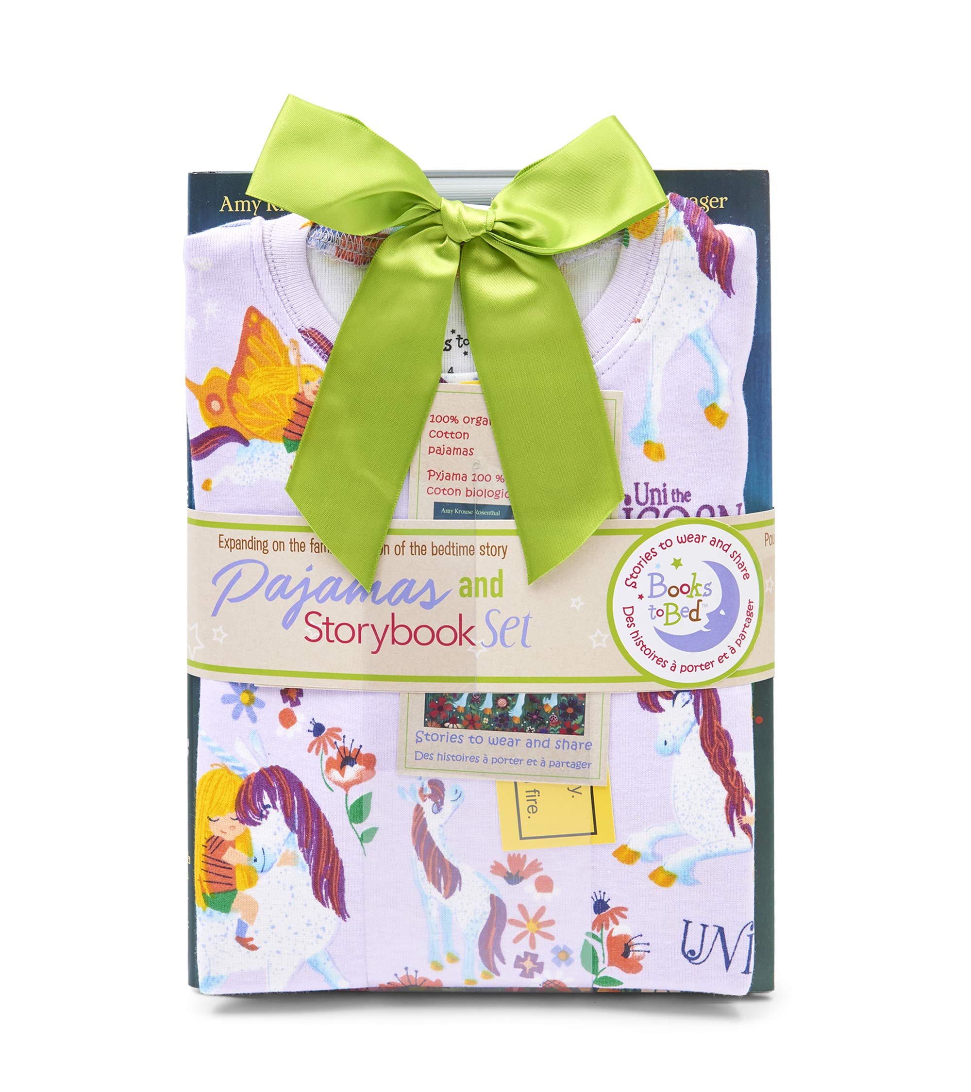 Girls' Book and Long Sleeve Printed Nightgown Set - Cute Pajama Set for Bedtime Reading & Storytime - Perfect Gift for Girls Ages 4-10