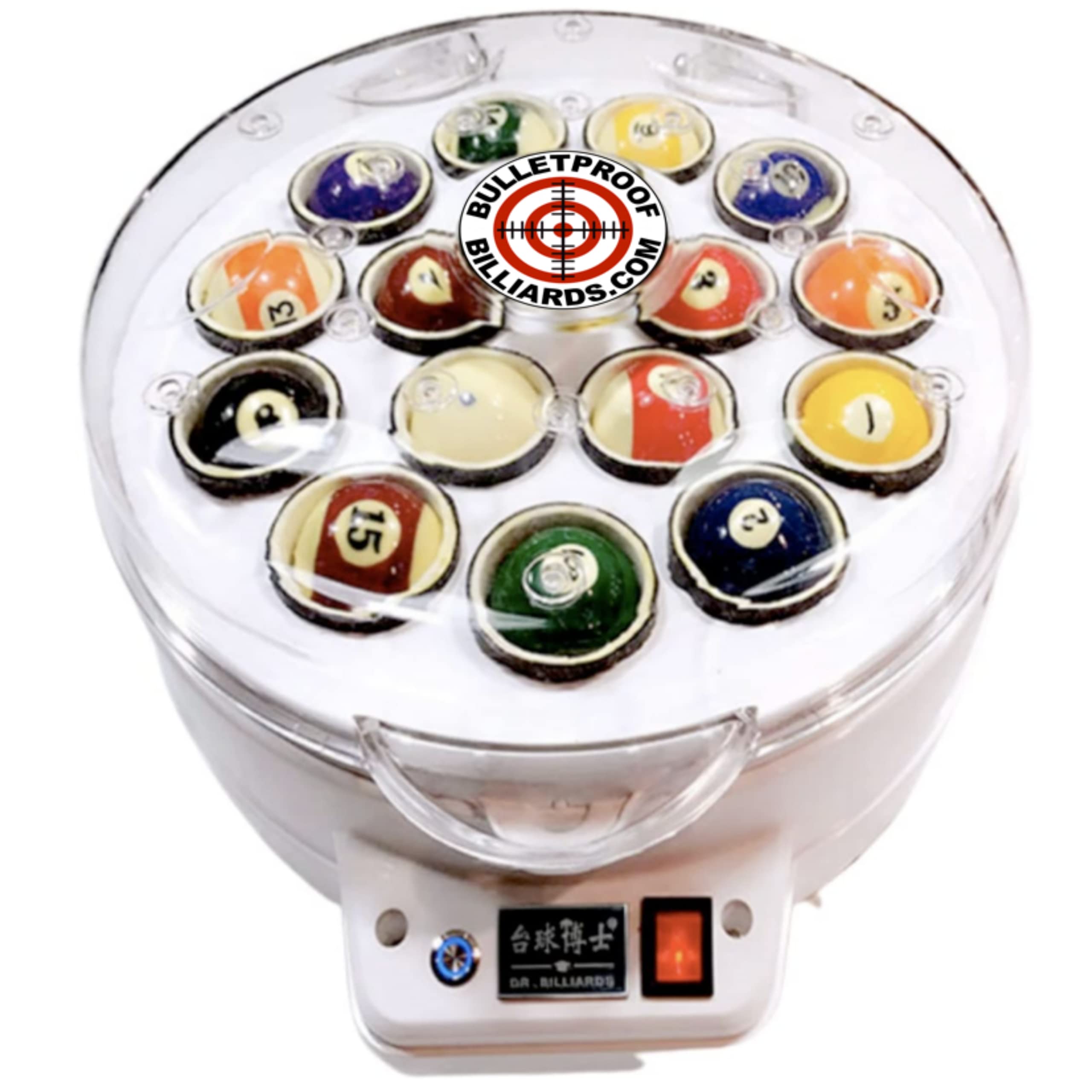 Professional Pool Ball Cleaner & Polisher - Bulletproof Billiard Ball Cleaning Machine for Home & Tournament Use | Deep Clean, Polish & Maintain Billiard Balls | Perfect for Pool Halls, Game Rooms & Professional Players