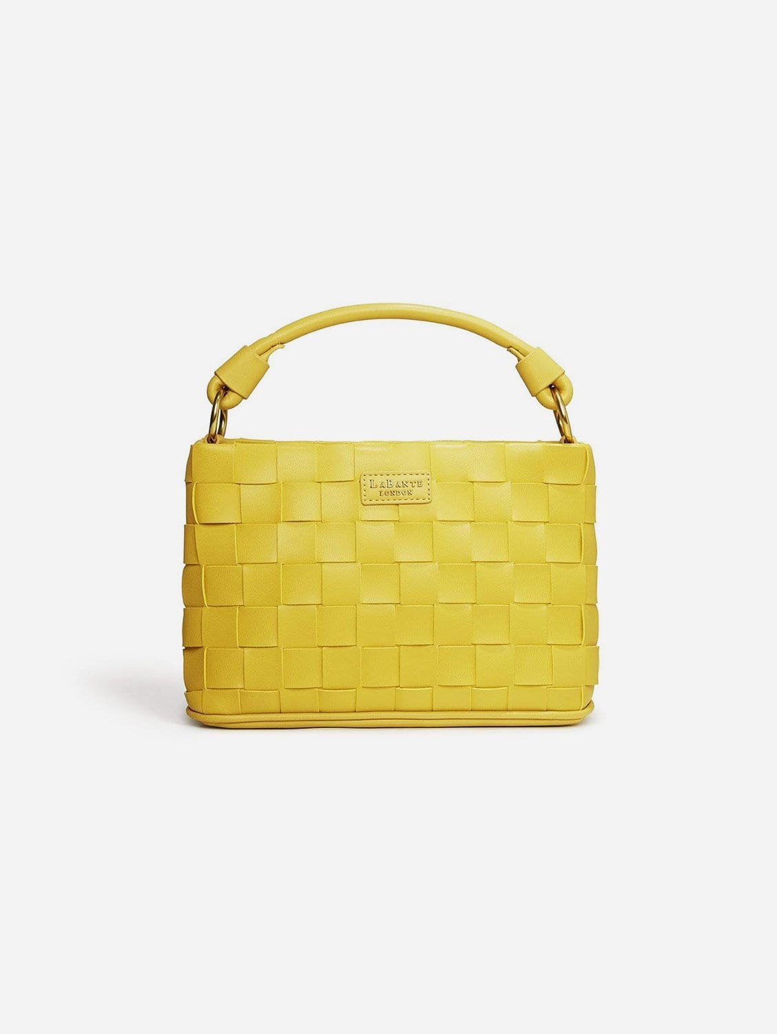 Baby Bella Woven Vegan Leather Crossbody Bag for Women | Mustard Yellow | Stylish & Eco-Friendly Purse for Daily Use, Travel & Shopping