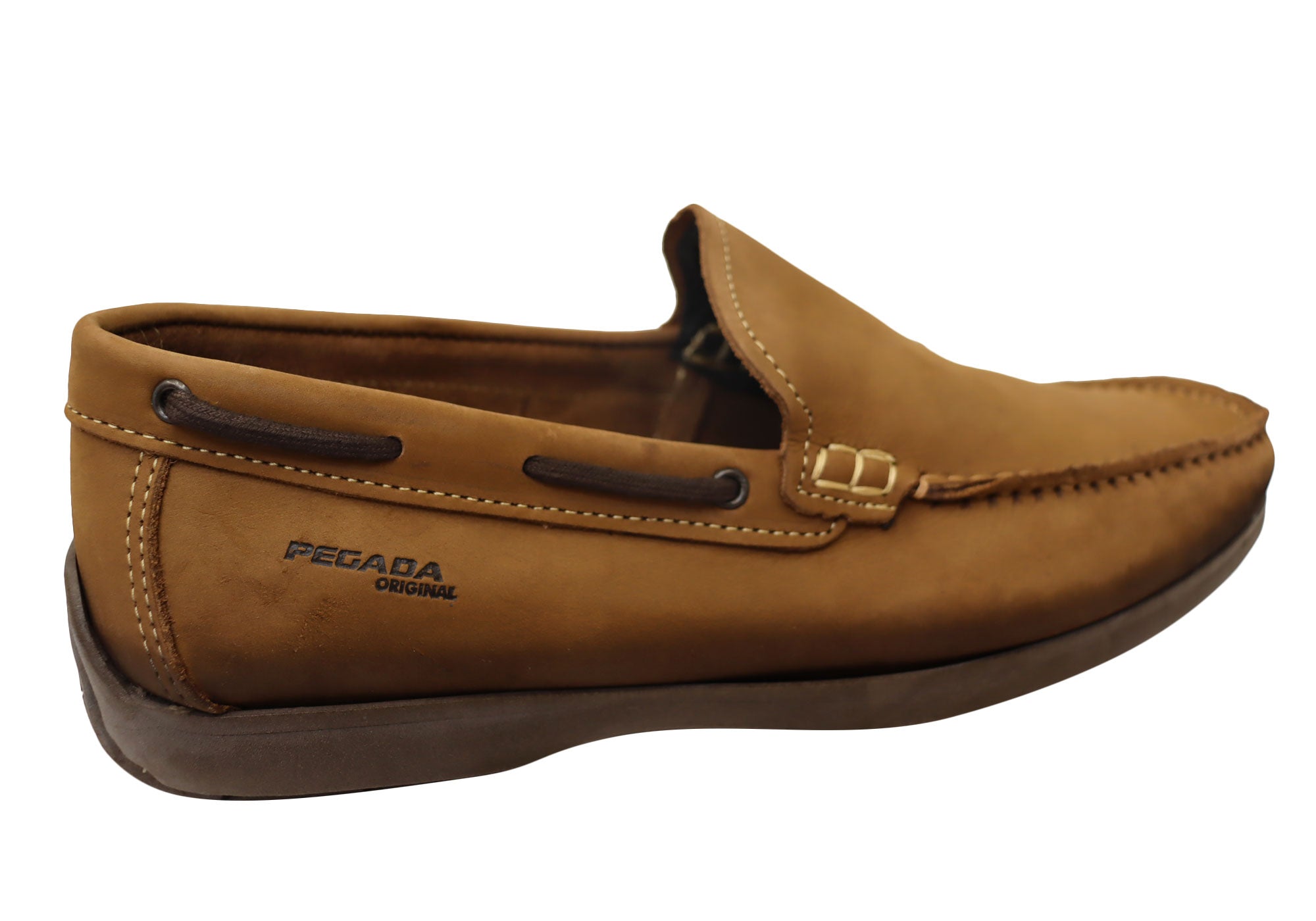 Premium Men's Leather Loafers - Brazilian-Made Comfortable Slip-On Shoes for Business Casual & Travel | Pegada Harbour