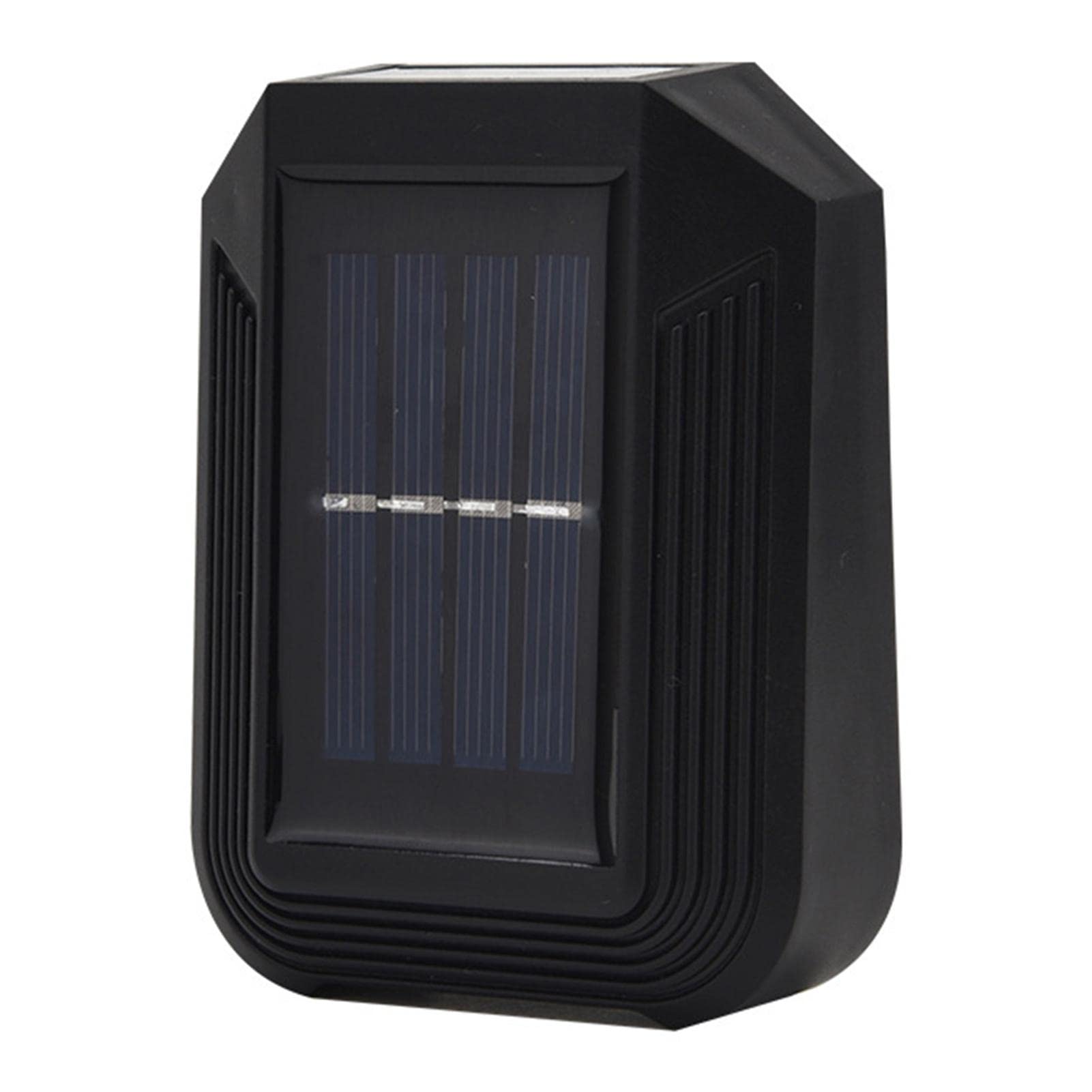 6 LED Solar Wall Mount Light - IP65 Waterproof Outdoor Solar Fence Lights for Garden, Path, Stairs & Street Decoration | ABS+PC Black by Shenyy | Perfect for Backyard, Patio & Landscape Lighting