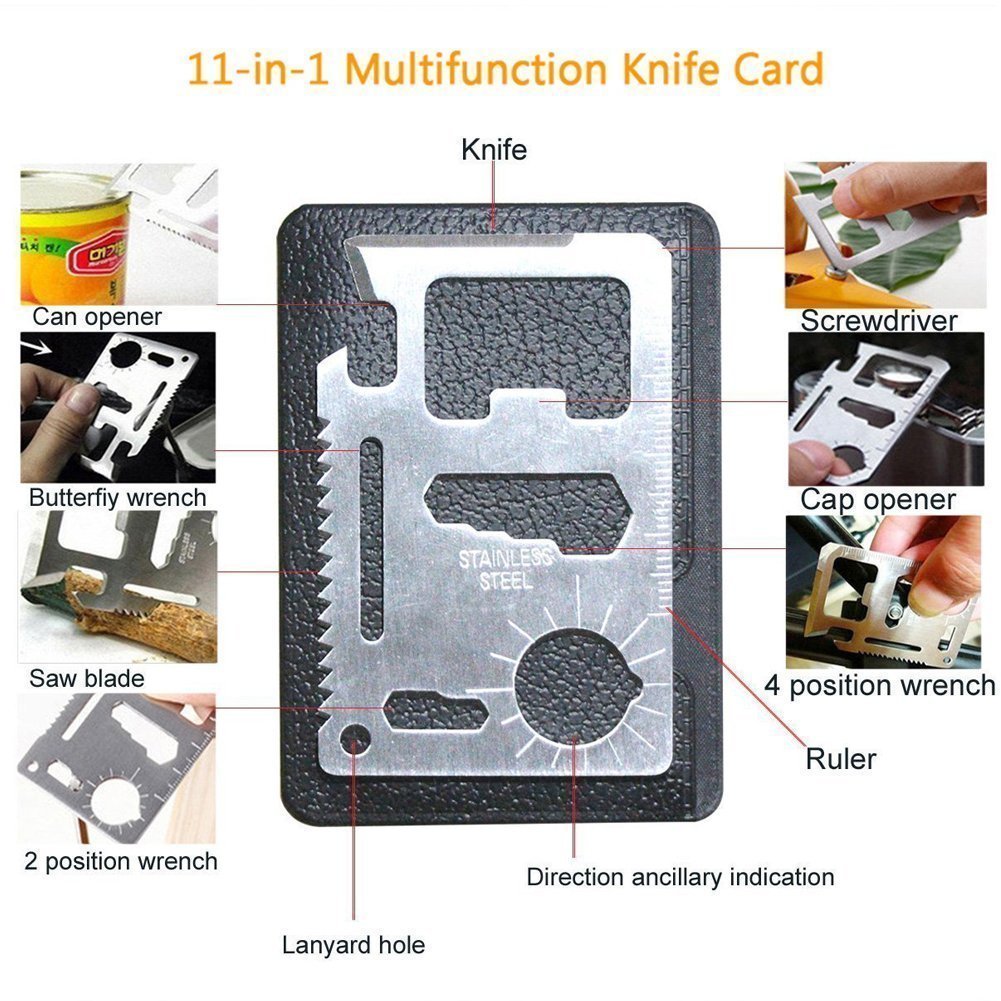 XUANLAN 13-in-1 Emergency Survival Kit - Outdoor Survival Gear with Fire Starter, Whistle, Paracord Bracelet, Multi-Tool & Water Bottle Clip | Perfect for Camping, Hiking, Backpacking & Emergency Preparedness