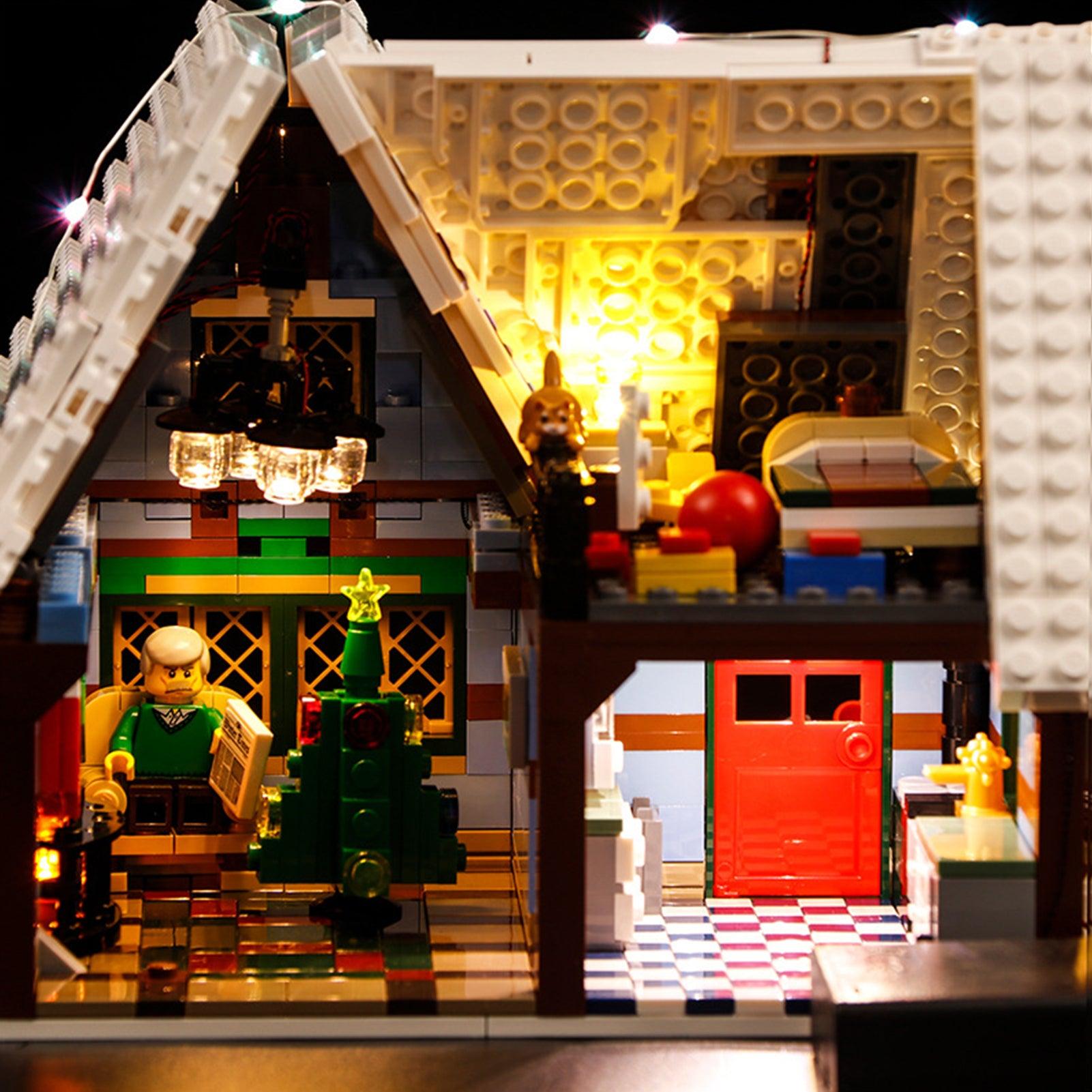 Lego Creator Winter Village Post Office 10222 Light Kit - Compatible with Lego Sets - Perfect for Holiday Displays & Winter Village Scenes