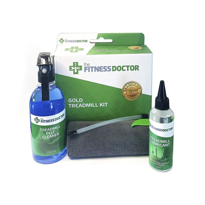 Premium Gold Treadmill Maintenance Kit - Belt Lubricant & Cleaning Supplies for Home Gym Equipment - Perfect for Treadmill Care & Performance Enhancement