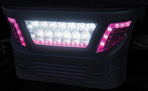 RHOX Golf Cart LED Light Bar Bumper Kit for Club Car Precedent with Accent Lights - Off-Road Lighting Upgrade for Night Driving & Trail Adventures