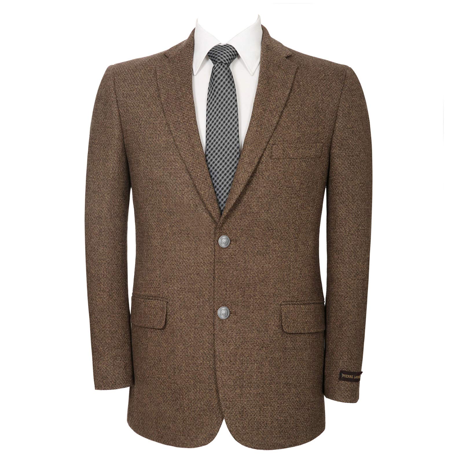 Men's Wool Blend Blazer - Classic Fit Tweed Sport Coat for Winter | Modern Business Casual Jacket for Office, Weddings & Formal Events