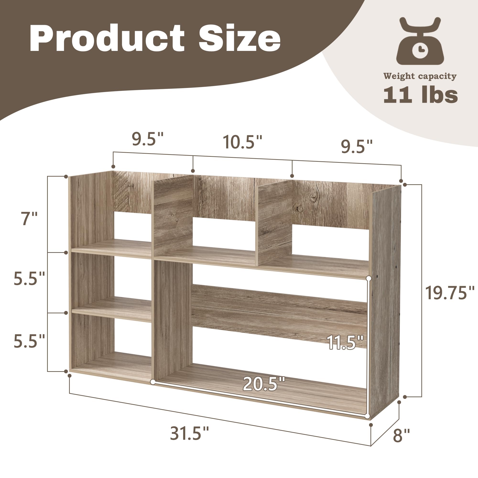 Extra Large Desk Organizer Shelves for Office & Home - Multi-Tier Storage Rack with Shelves, Office Must Haves Desk Shelf for Workspace Organization (Grey) - Perfect for Organizing Files, Books, and Office Supplies on Your Desk