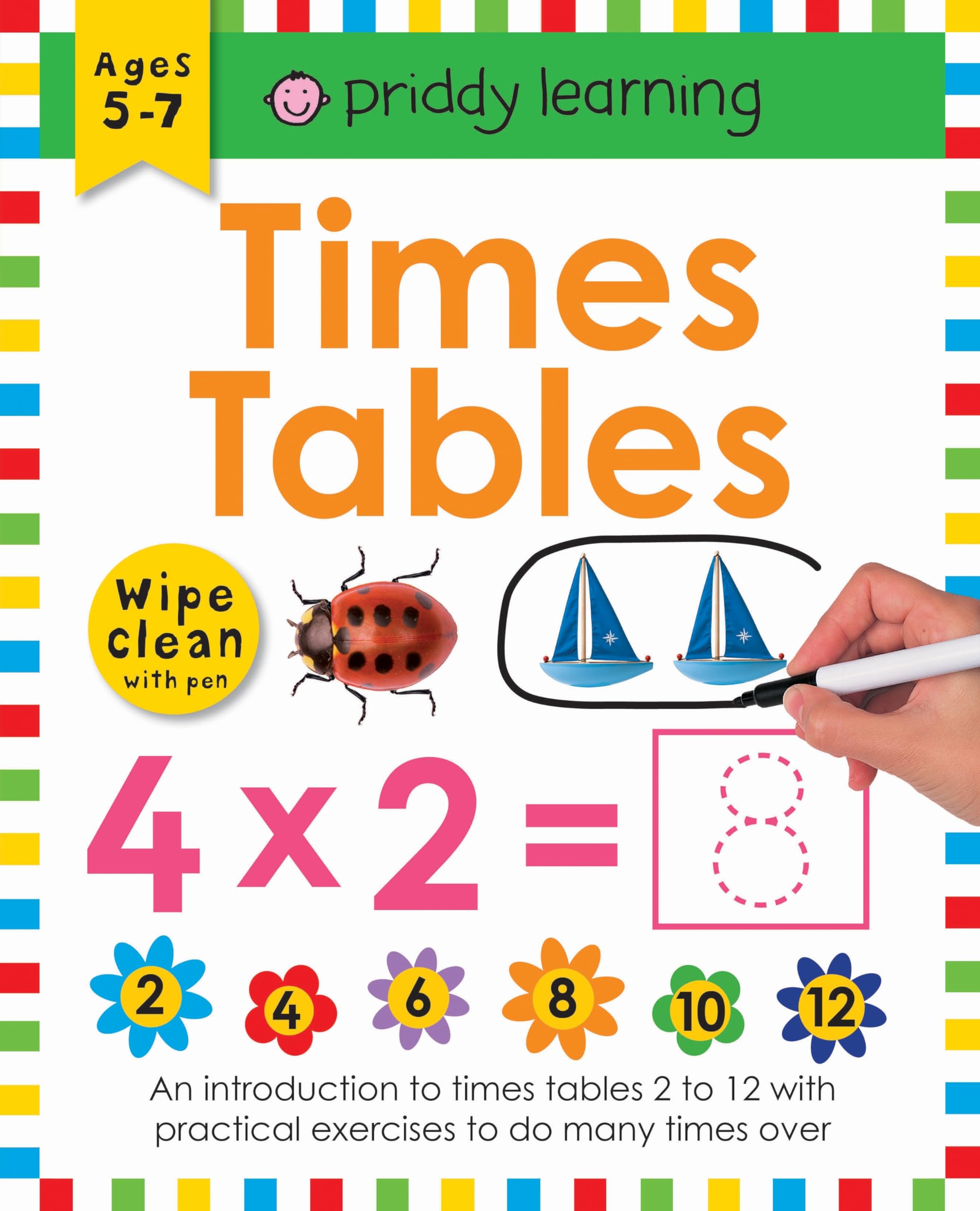 Times Tables Wipe Clean Workbook - Reusable Math Practice for Kids | Perfect for Homeschooling & Classroom Learning