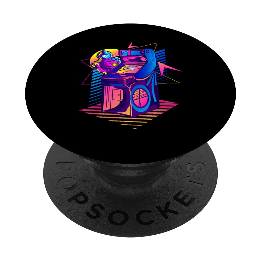 Retro Arcade Game PopSockets - Swappable PopGrip for Phones & Tablets - Vintage Video Game Design - Perfect for Gaming Enthusiasts & 80s Nostalgia Lovers - Use on Smartphones, Cases, or Laptops
