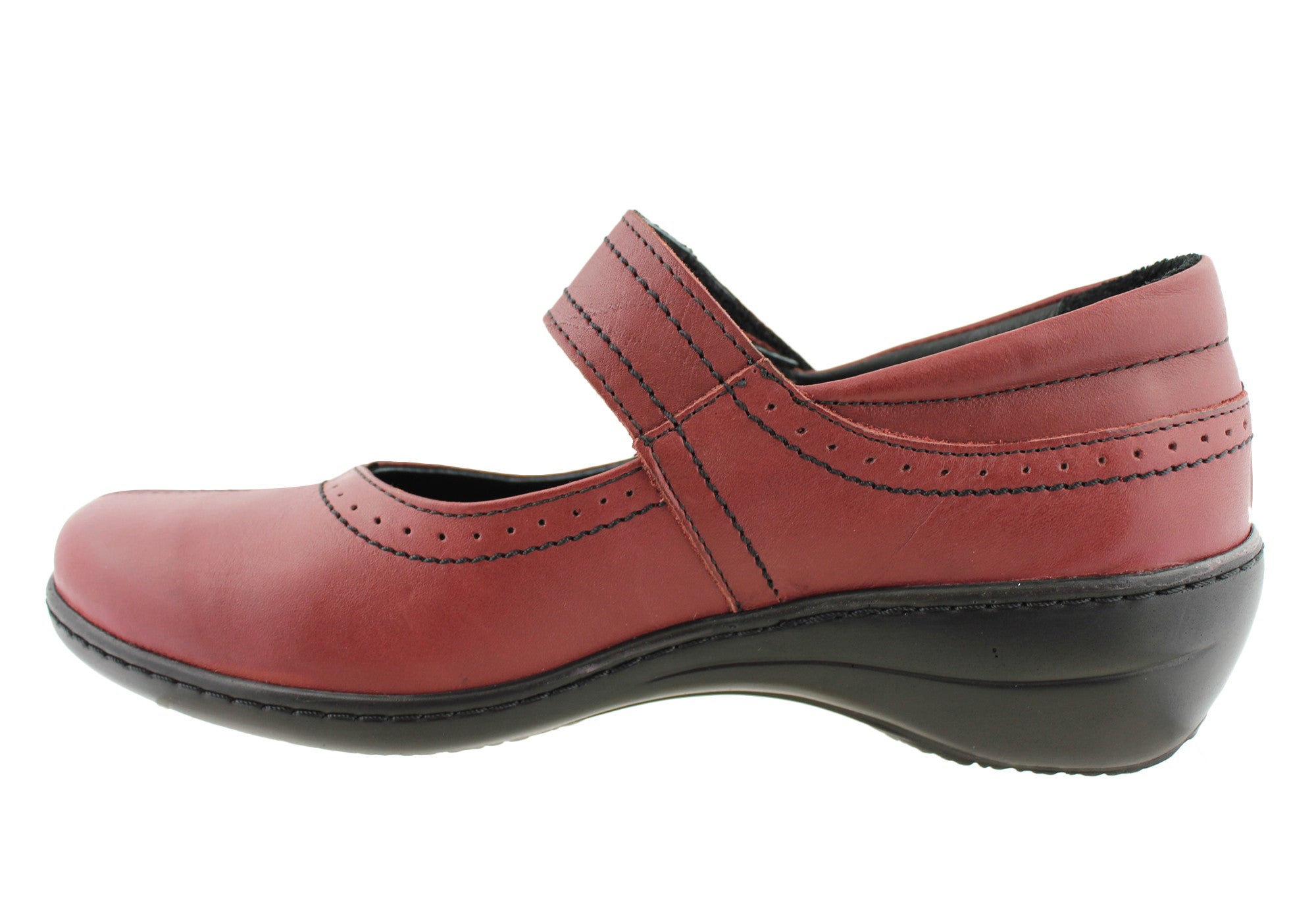 Comfort 961 21 Women's Genuine Leather Mary Jane Shoes - Classic Slip-On Style for Work, Office & Casual Wear