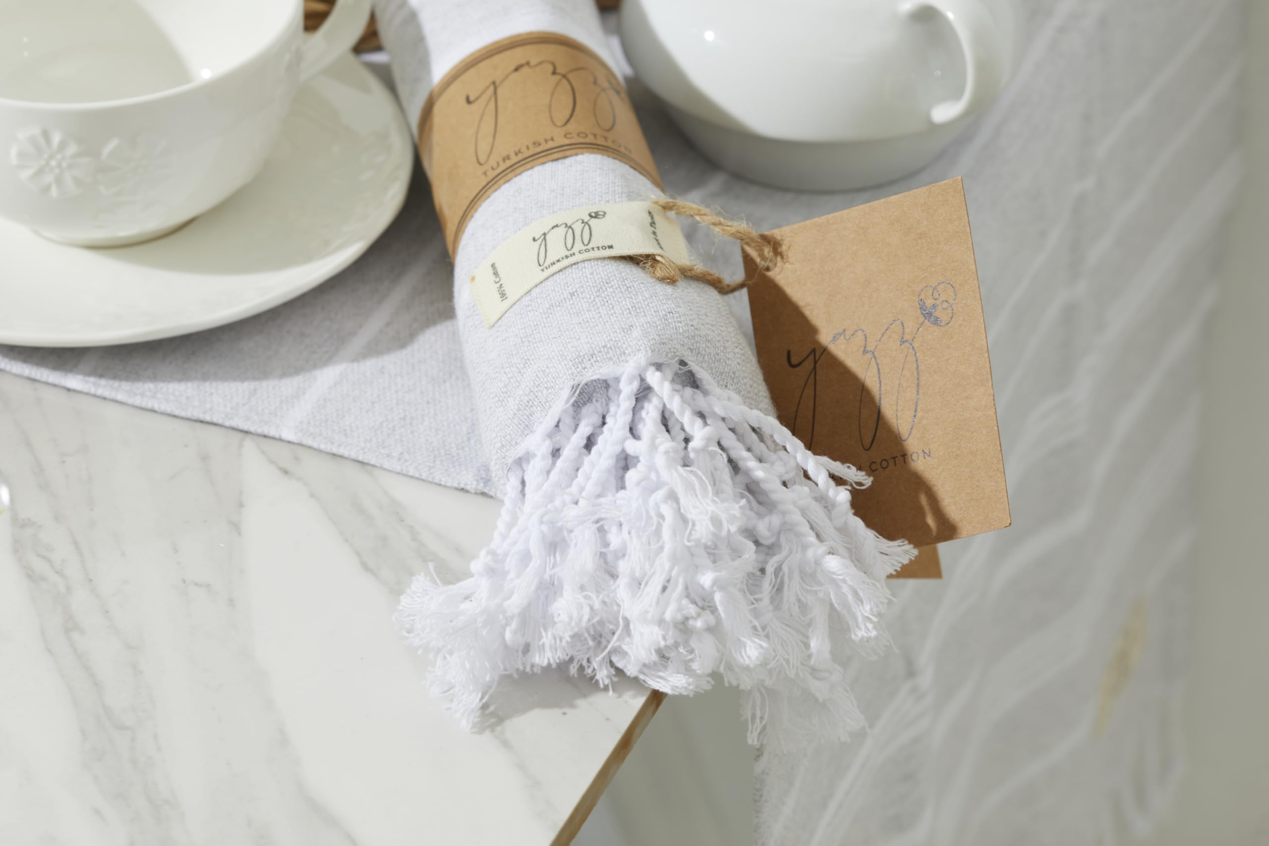 Premium Turkish Cotton Hand Towels - Set of 2 | 18