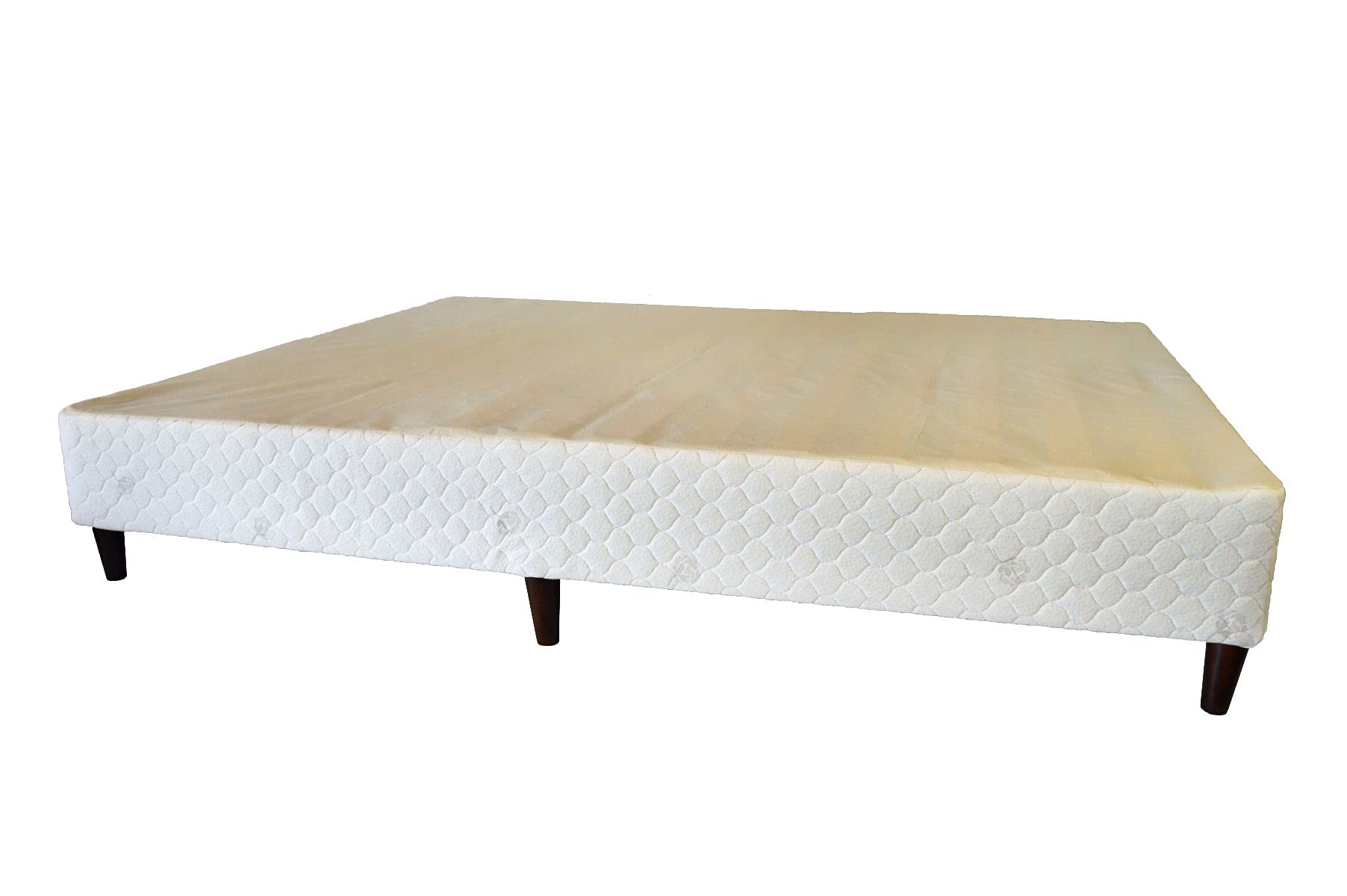 Natural Latex Foam Mattress Foundation with Sturdy Wooden Legs - Queen Size 8 Inch Height - Breathable & Durable Bed Base for Enhanced Sleep Comfort - Perfect for Bedroom, Guest Room & Dormitory Use