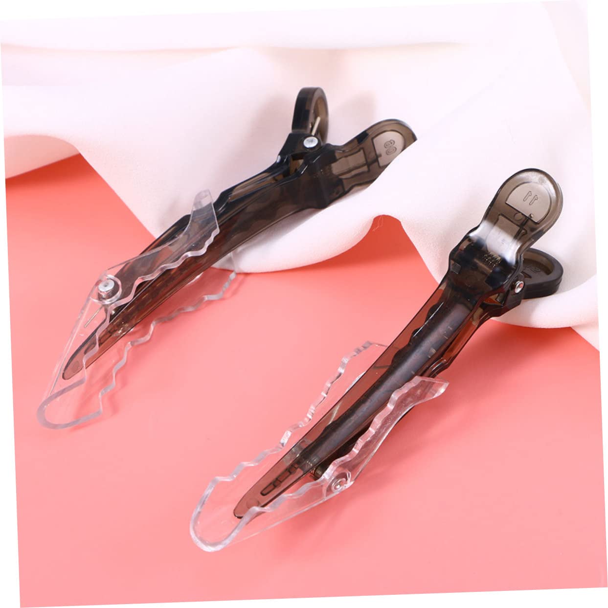 Beavorty 2 Sets DIY Hair Stylist Accessories - 12pcs Traceless Salon Alligator Clips & Barrette Clips for Women | Perfect for Hair Styling, Salon Use & Home Hairdressing