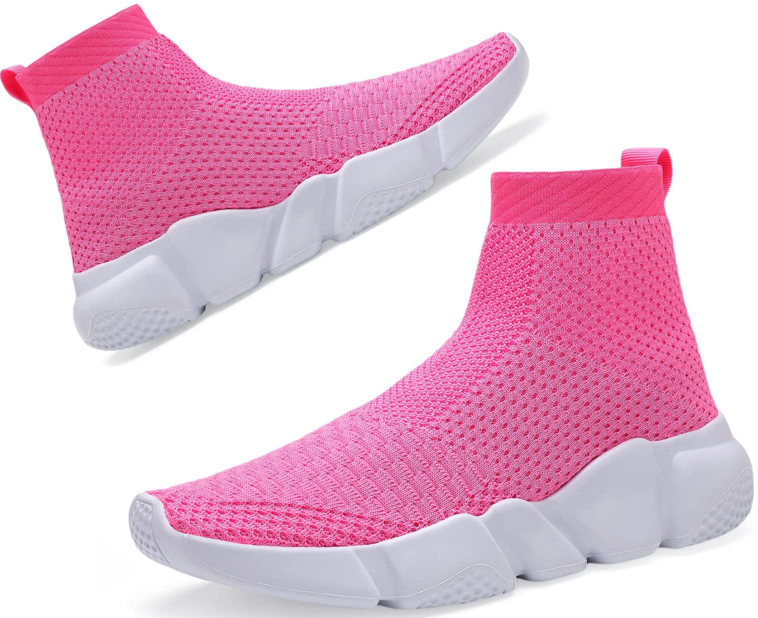 **Santiro Women's Slip-On High Top Sneakers - Lightweight Comfortable Gym & Walking Shoes for Workout, Running, and Casual Wear**