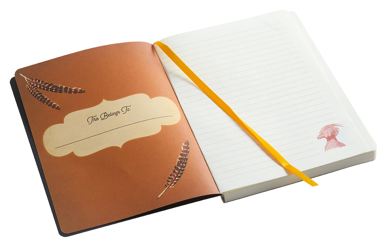Harry Potter Fawkes Softcover Notebook - Phoenix Design, Lined Journal for Writing, Note Taking, School & Office Use, Perfect Gift for Fans