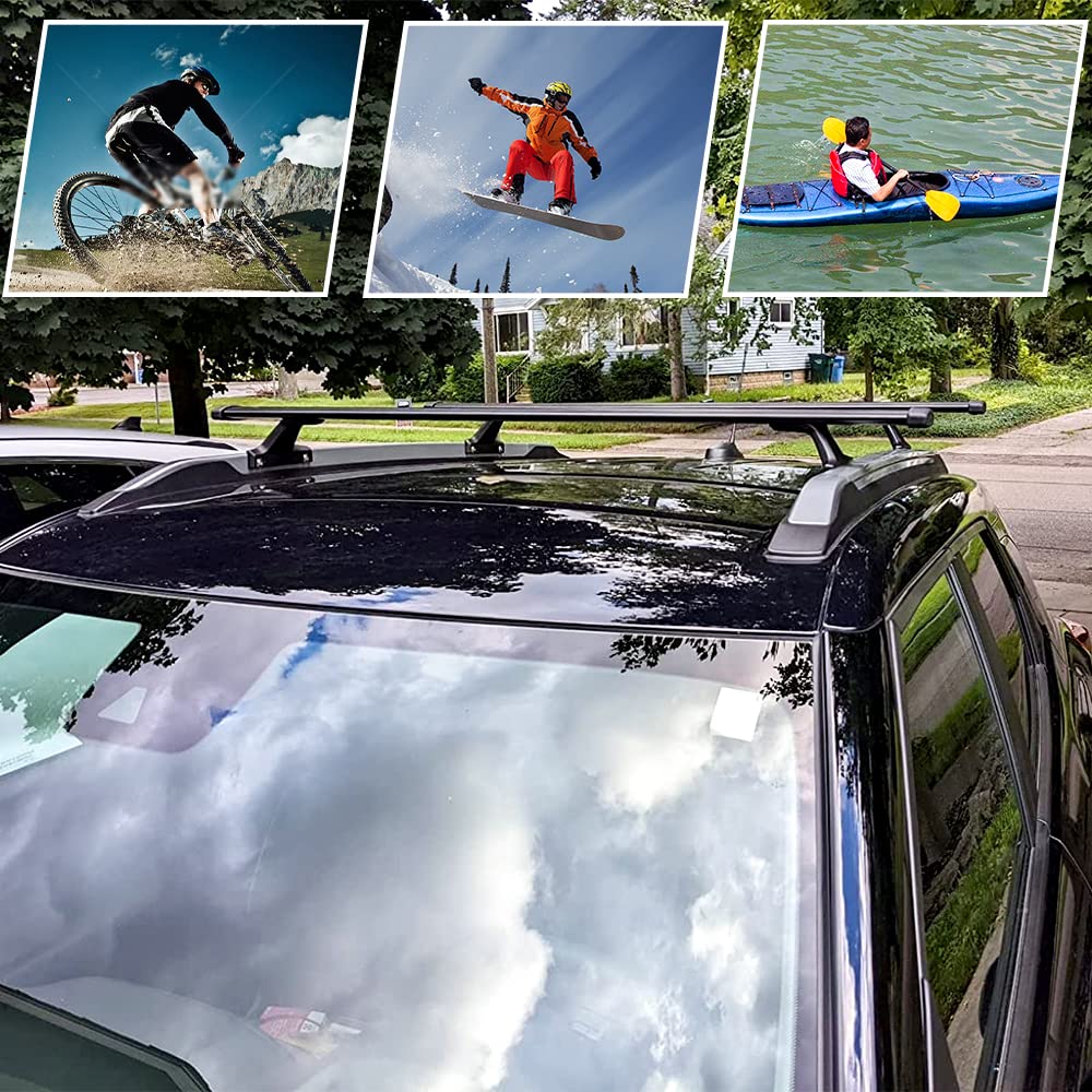 2021-2025 Chevy Chevrolet Trailblazer Cross Bar Roof Rack - Heavy Duty Aluminum Crossbar Fit for Trailblazer SUV - Perfect for Camping, Biking & Outdoor Adventures