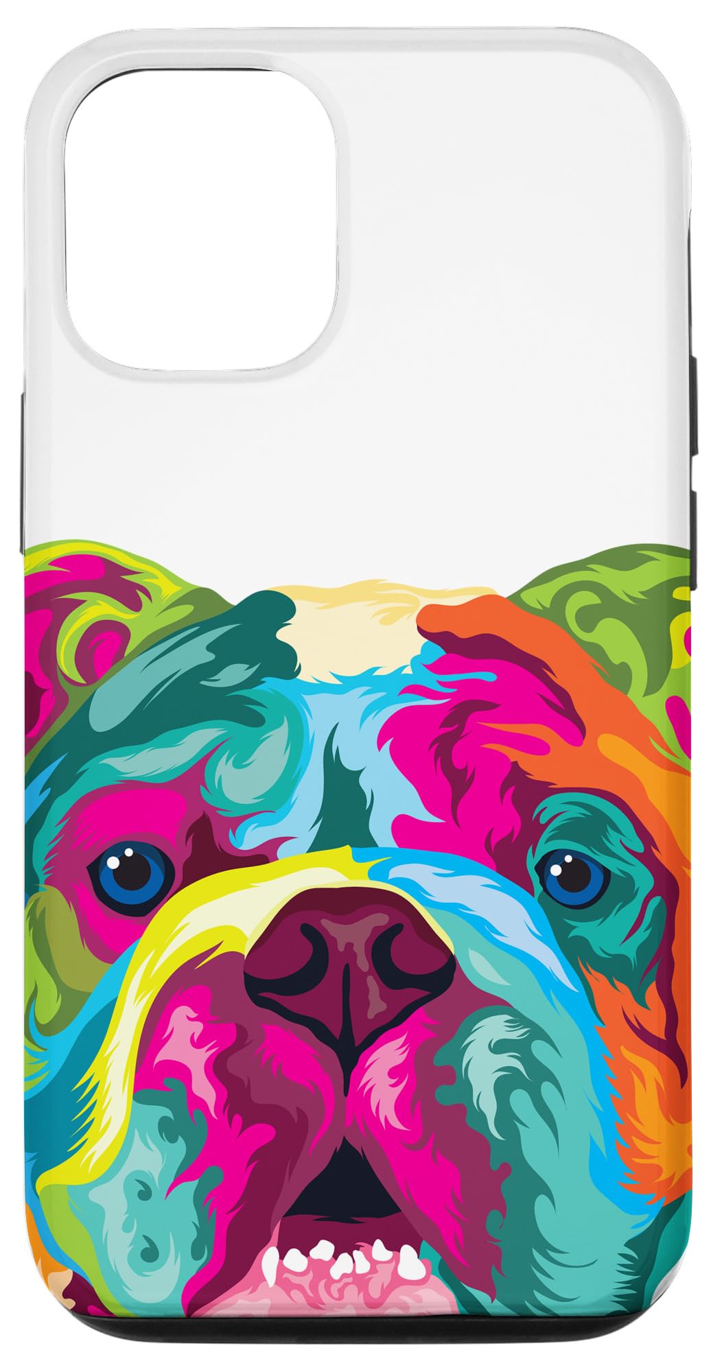 iPhone 12/12 Pro Case - Pop Art English Bulldog Design - Perfect Gift for Dog Lovers (Men & Women) - Durable Phone Cover for Pet Enthusiasts - Great for Daily Use & Dog-Themed Events