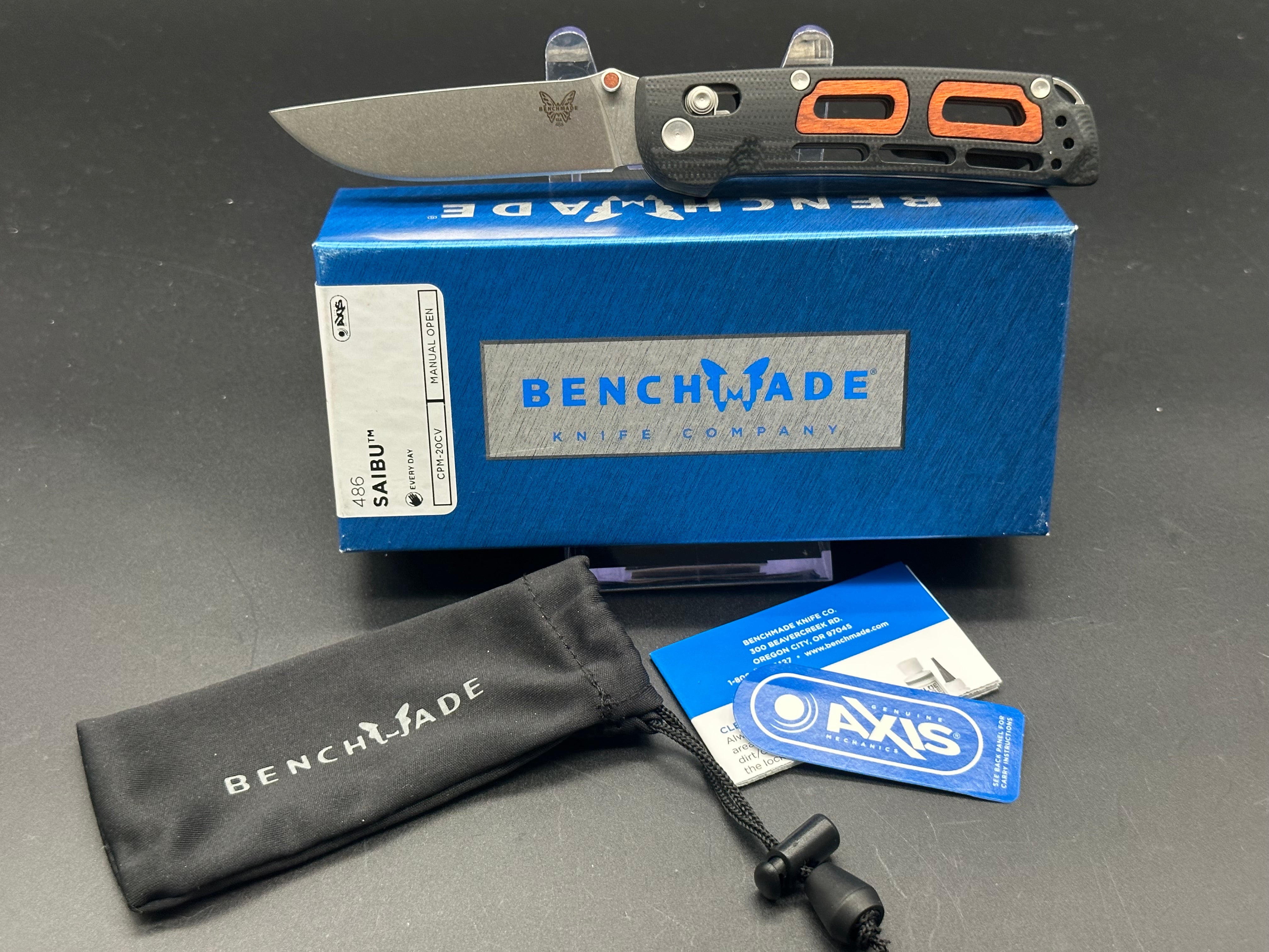 Benchmade Saibu Folding Knife - Premium EDC Pocket Knife for Outdoor, Camping & Everyday Carry | High-Quality Stainless Steel Blade with Ergonomic Grip