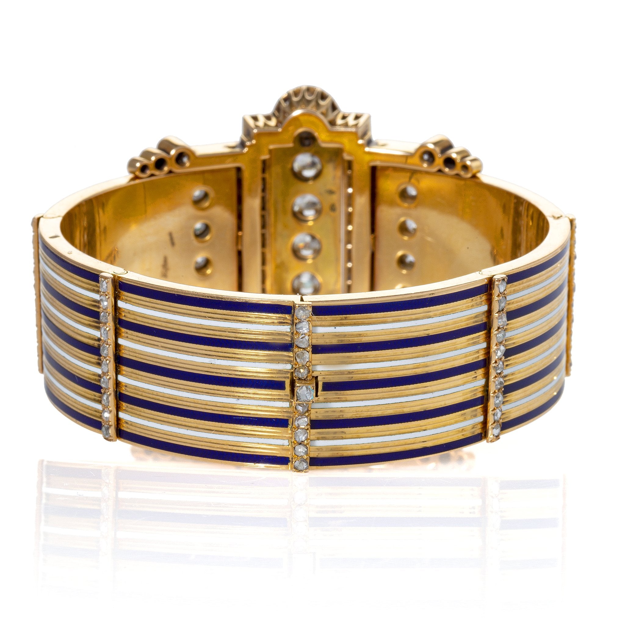Exquisite French Diamond & Enamel 