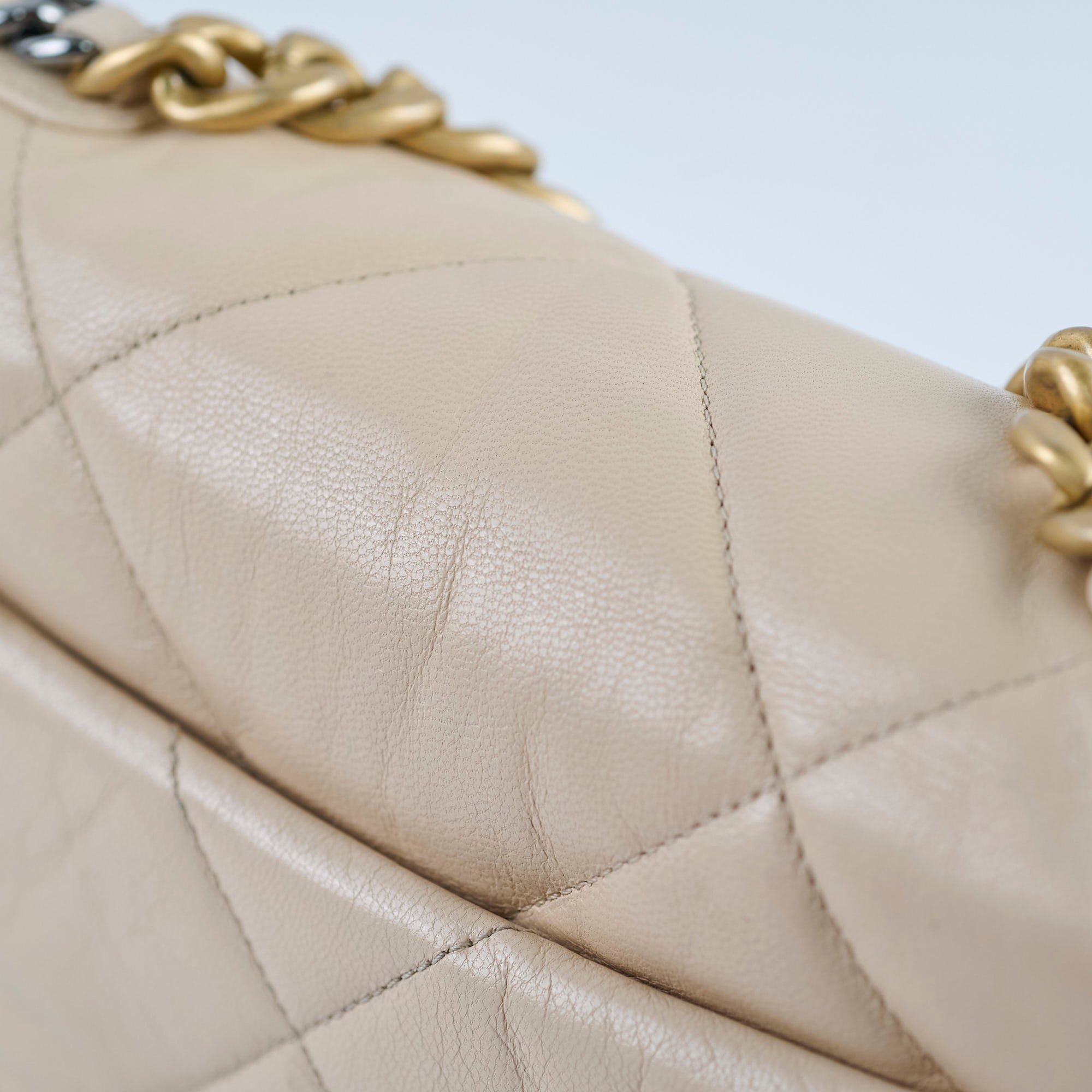 Chanel 19 Small Beige 30 Series Handbag - Luxury Designer Crossbody Bag for Women | Perfect for Date Night, Office & Special Occasions