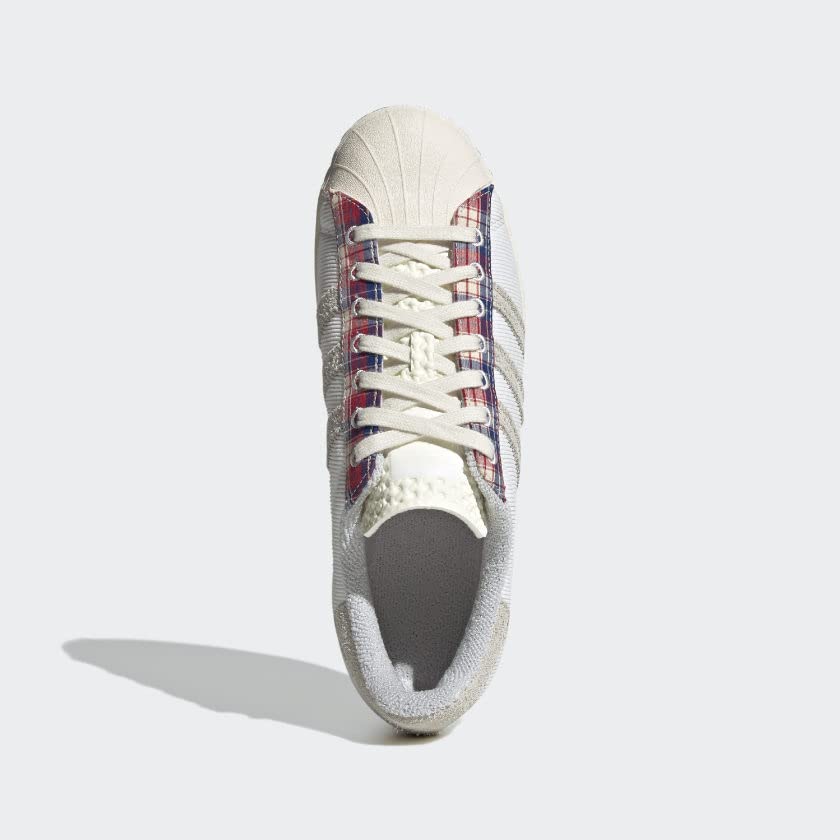 adidas Men's Superstar Sneakers - Classic White Leather Low Top Shoes with Shell Toe | Casual Wear, Street Style & Everyday Comfort