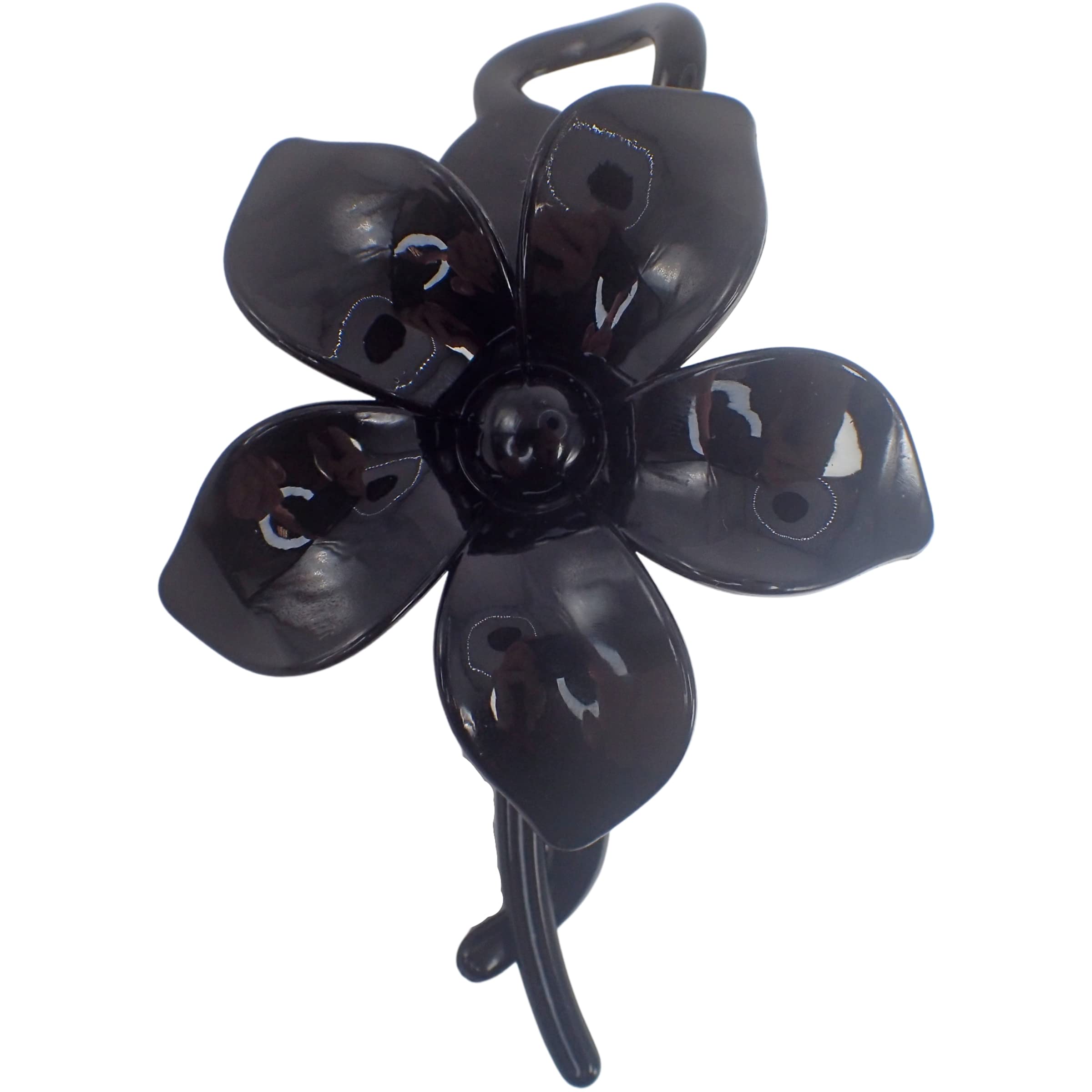 Topkids Accessories French Style Chignon Hair Pin for Women & Girls - Black Flower Twist Hair Sticks | Wedding, Prom, Party & Everyday Elegant Hairstyle Accessories