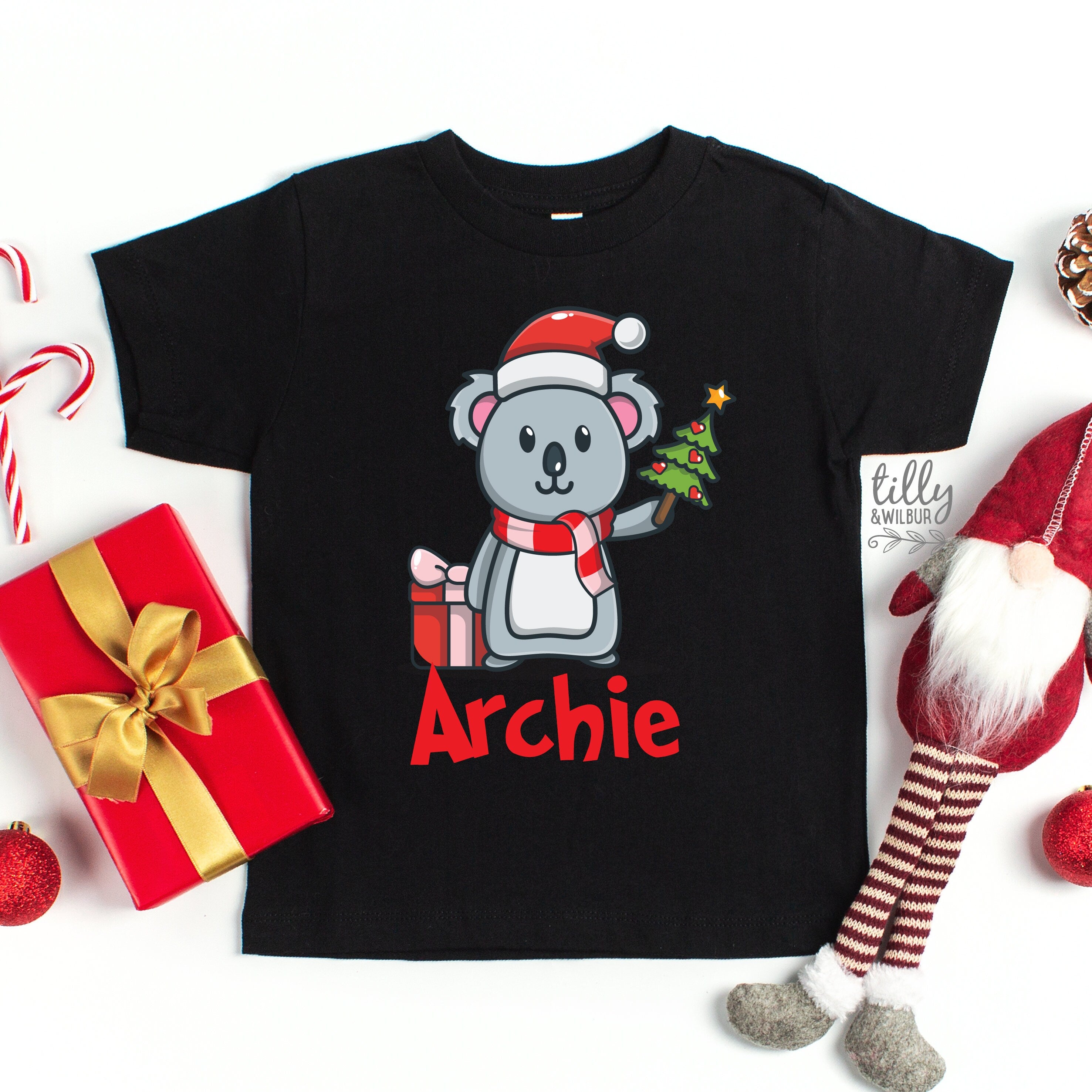 Personalized Kids Christmas T-Shirt - Custom Holiday Gift for Children - Perfect for Family Photos, School Parties & Festive Celebrations