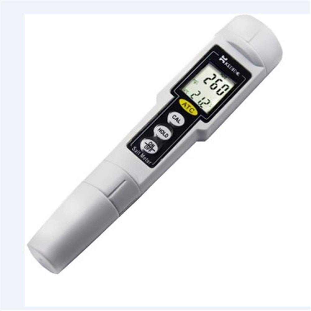 Precision Digital Salt Meter 0-9999 Mg/L - Waterproof Salinity Tester for Aquariums, Pools & Seawater - Portable Salinometer CT3081 with Accurate Salt Value Measurement