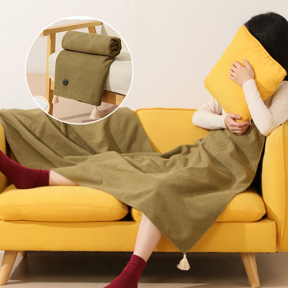 Portable USB Heated Blanket Shawl - 58