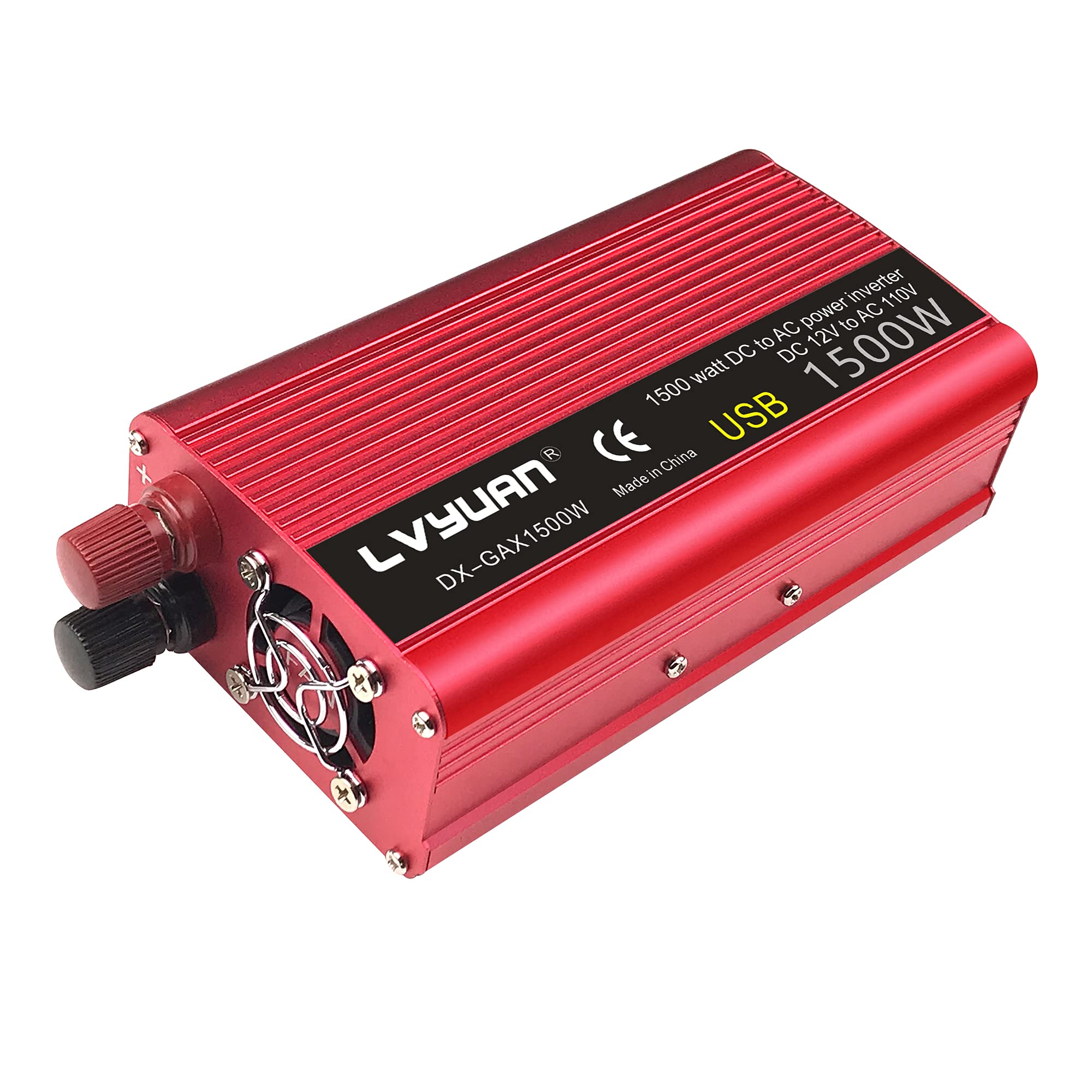 2000W Car Power Inverter 12V to 110V with Dual AC Outlets - Heavy Duty RV Power Converter for Laptops, CPAP, TVs - Portable Car Outlet Adapter for Road Trips & Camping