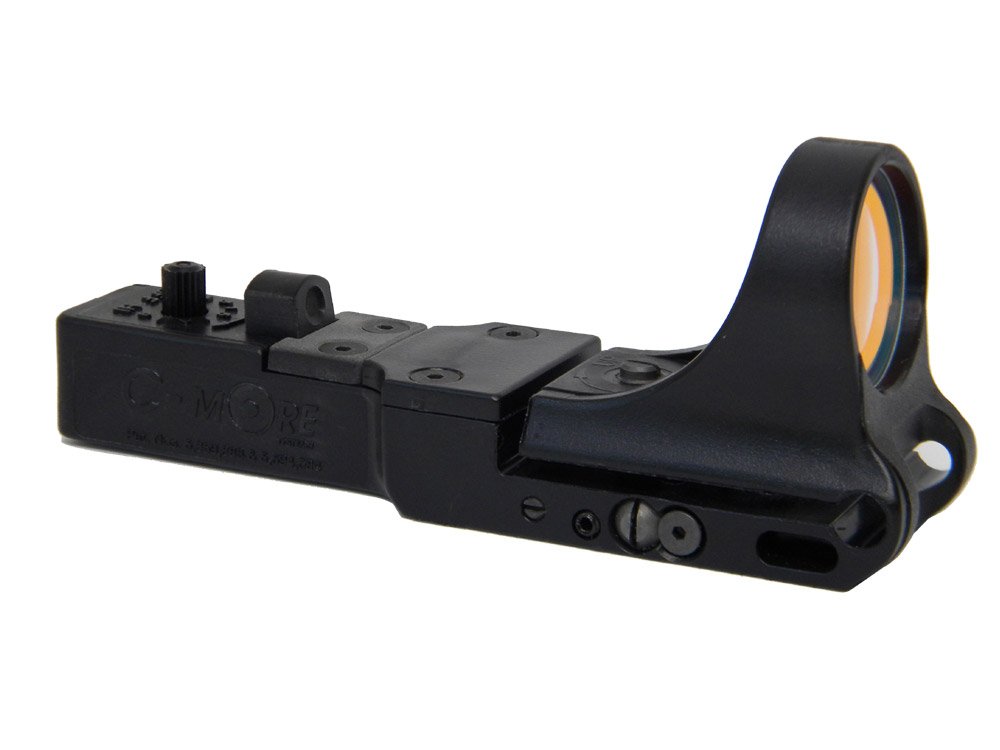C-MORE Systems SlideRide Red Dot Sight with Standard Switch - Pistol & Rifle Optic for Shooting, Hunting & Tactical Use