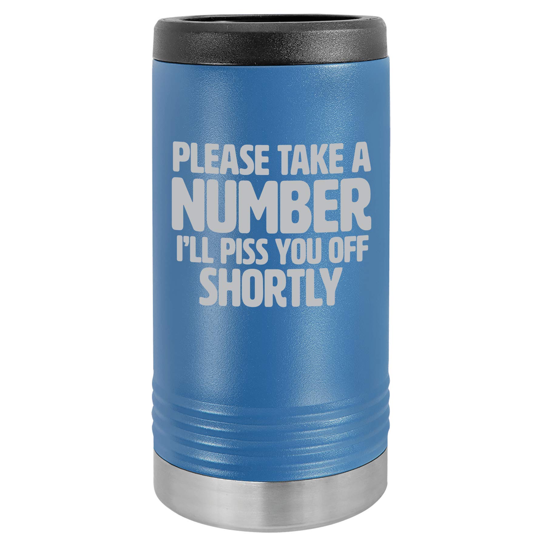 12oz Slim Can Coozie - Insulated Skinny Can Cooler - Funny Gag Gift for Beach & Parties