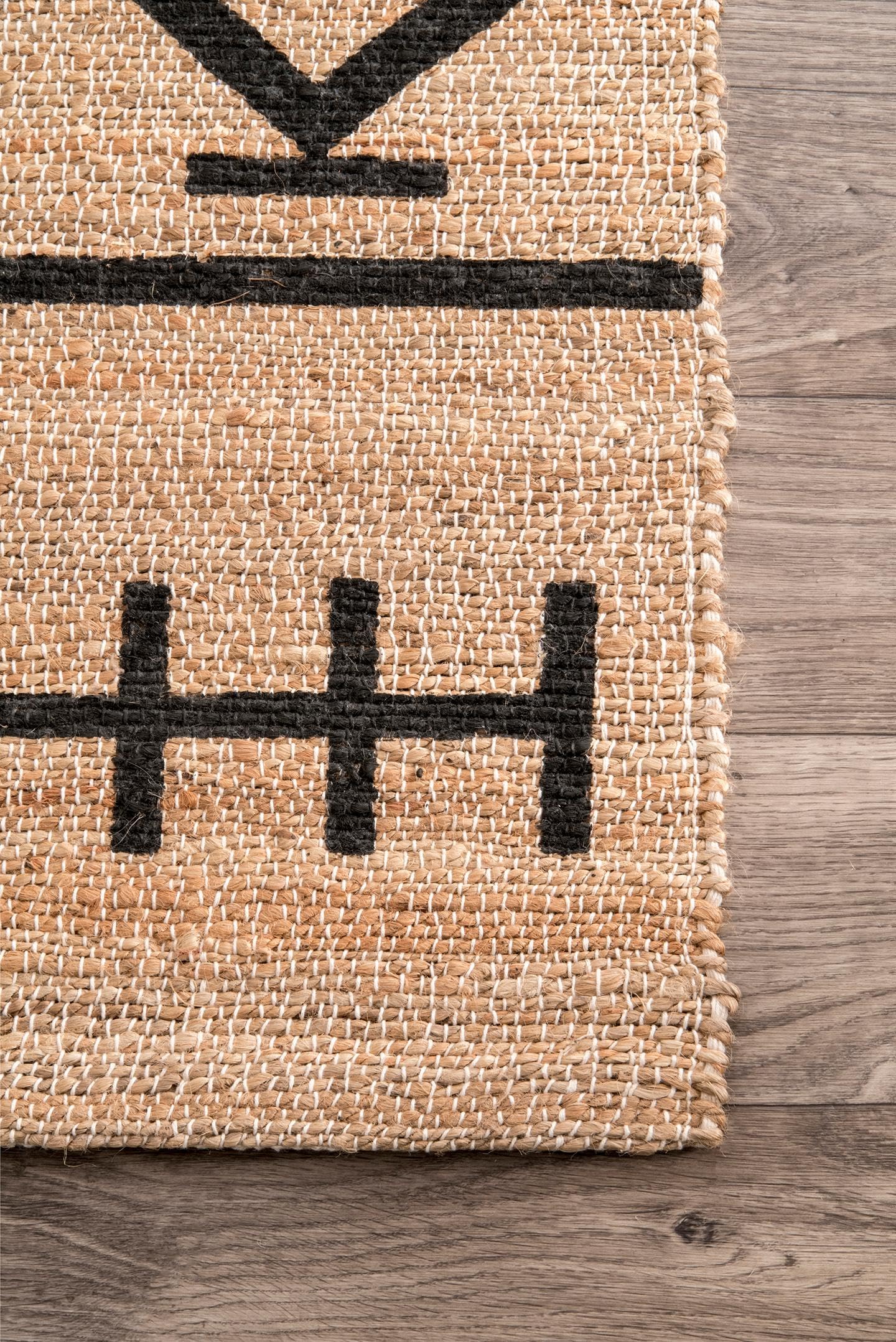 nuLOOM Hand Loomed Natural Fiber Barry Area Rug 9'x12' - Eco-Friendly Jute Rug for Living Room, Bedroom & Dining Room Decor