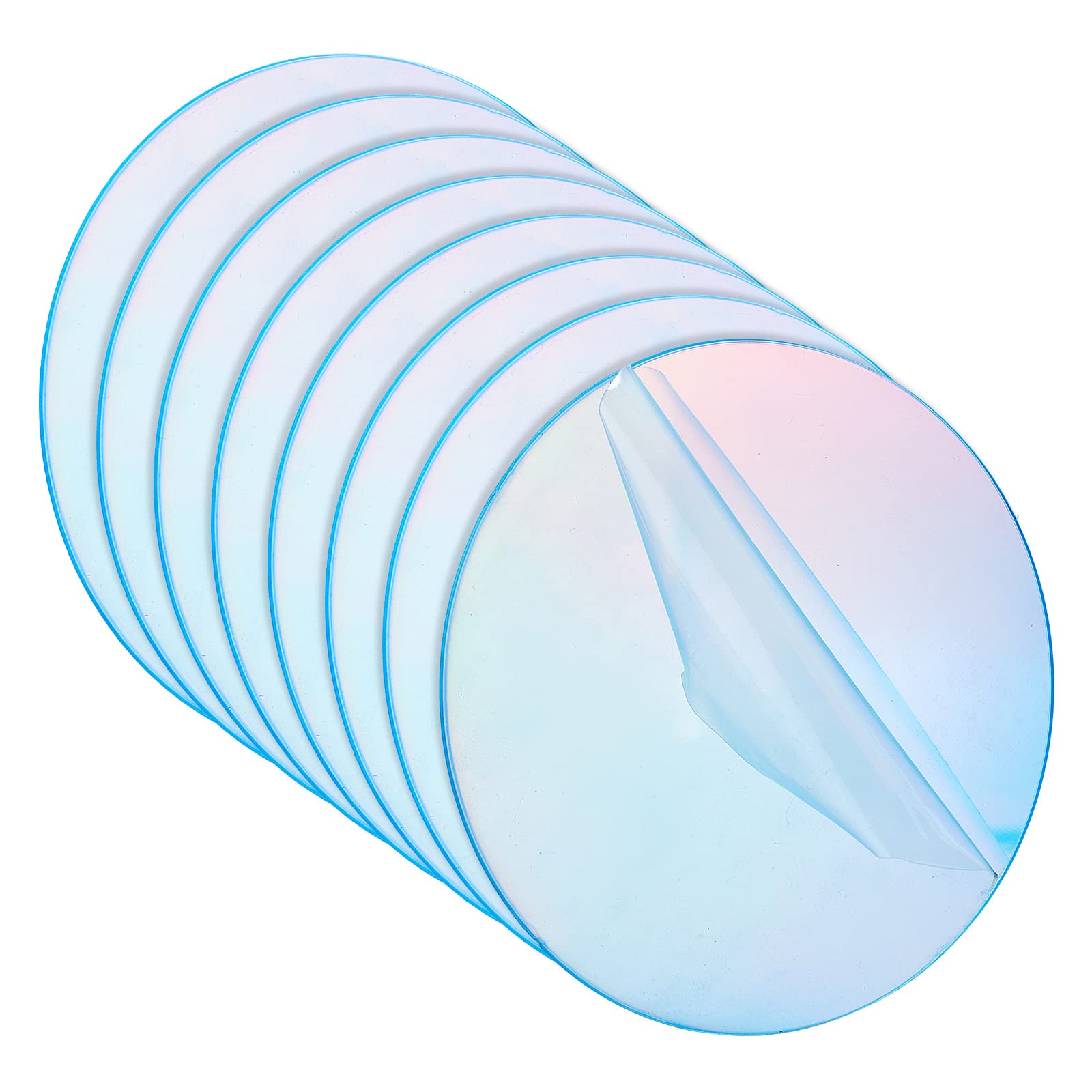 CRASPIRE 8Pcs Clear Acrylic Round Discs - 3.76