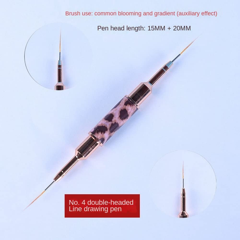 Professional Nail Art Liner Brush Set with Super Grip Handle - Perfect for Salon, Home Manicures & DIY Nail Designs