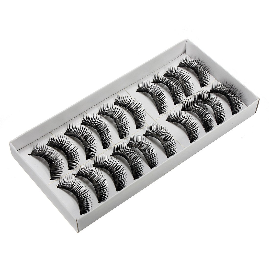 10 Pairs Black Natural Thick Volume False Eyelashes - Reusable Dramatic Eye Lashes for Makeup & Cosmetics | Perfect for Parties, Weddings, Christmas Gifts & Everyday Glam by BeautyStyle